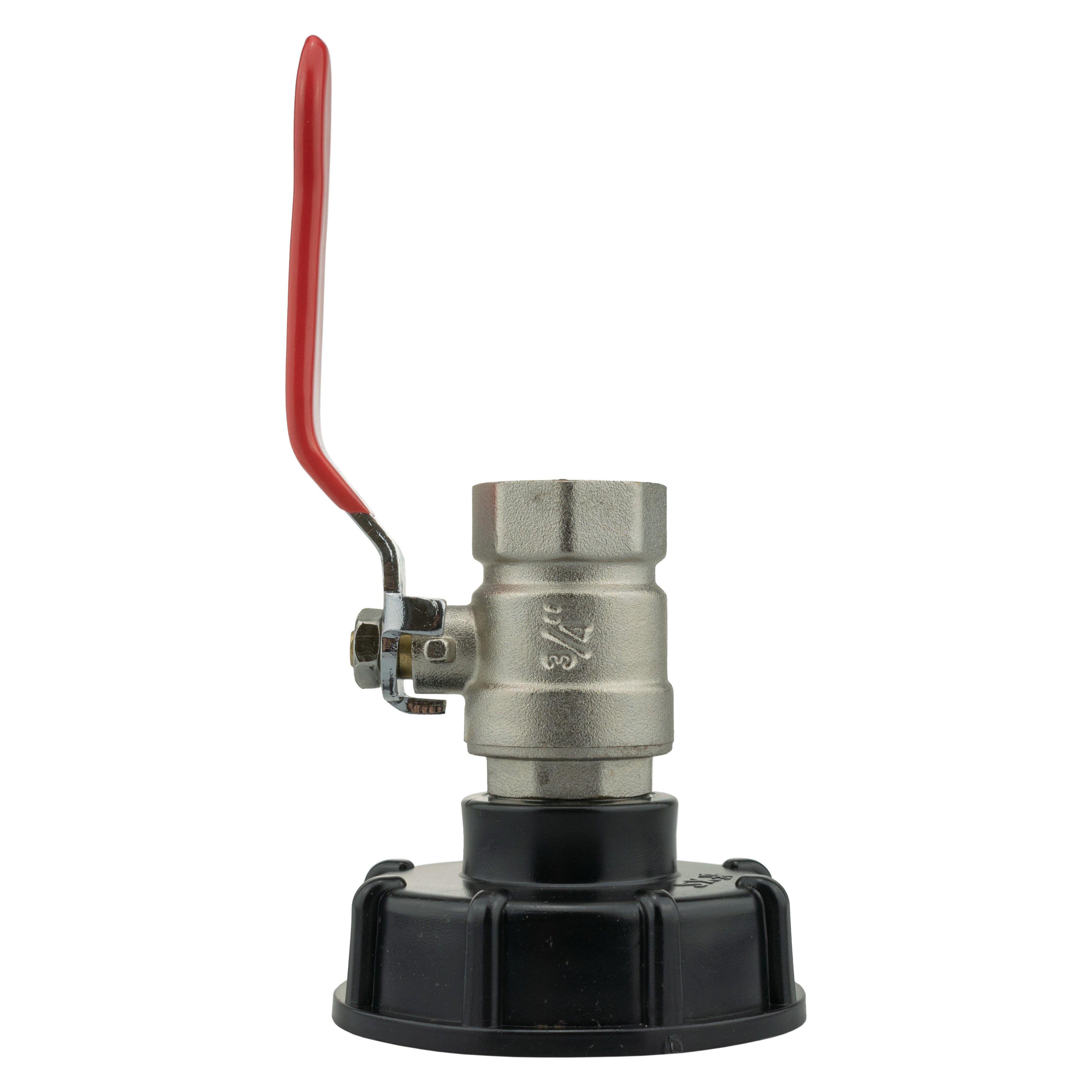 IBC 2” S60X6 Cap with ¾” BSPM-F Lever Valve