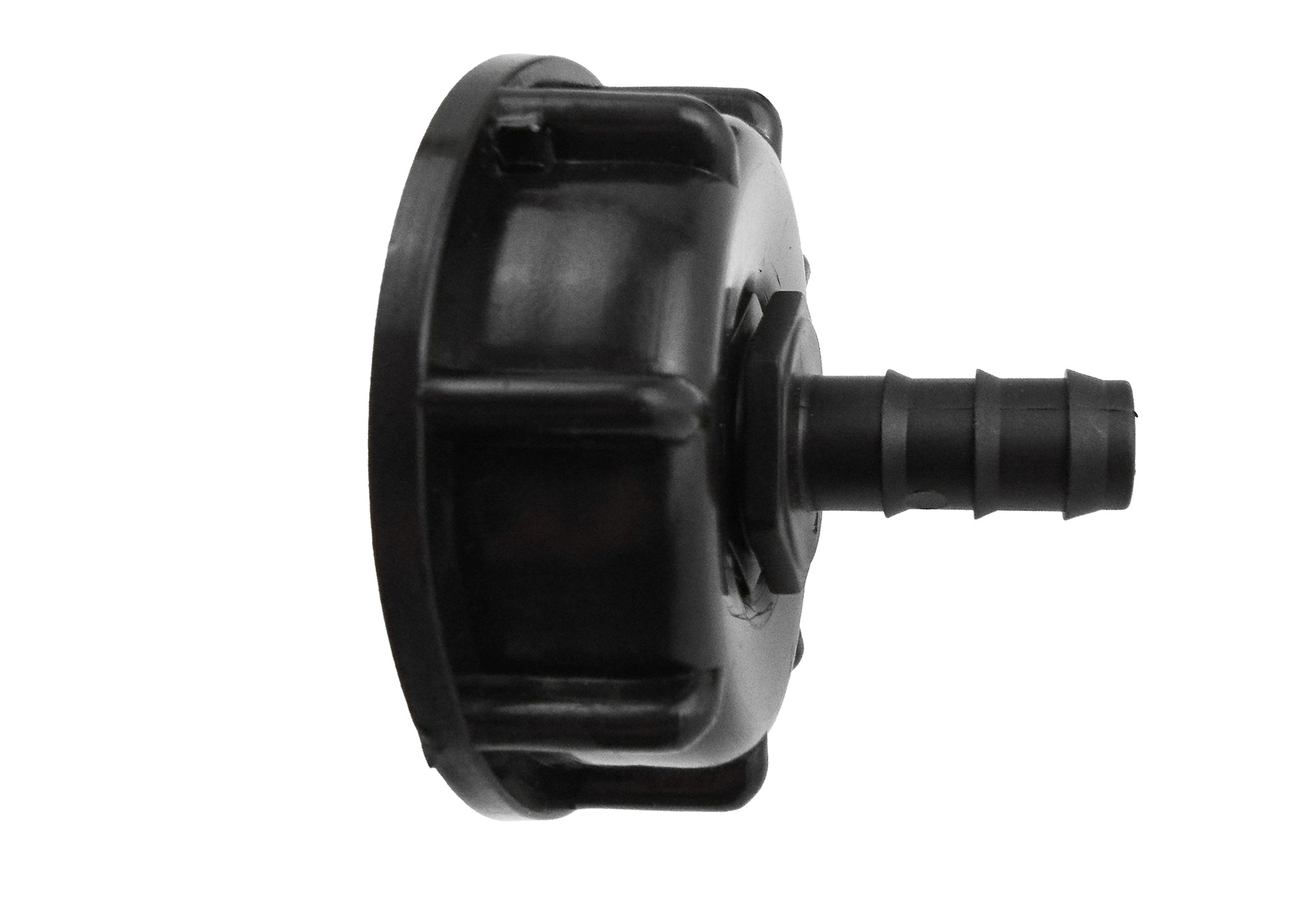 IBC 2” S60X6 Cap with Straight 16mm Barb