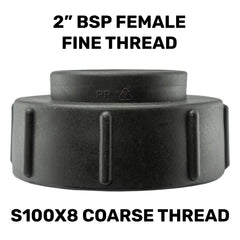 IBC S100X8 Adapter to 2"BSPF