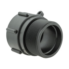 IBC 2” S60X6 Cap with 2” BSP Elbow and 50mm Barb Straight