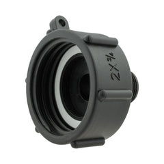 IBC 2” S60X6 Cap with BSPF Thread-Quick Connect Male Valve and Hose Connector Brass