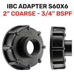 End Cap for IBC Tank with Built-in 3/4" BSPF Thread