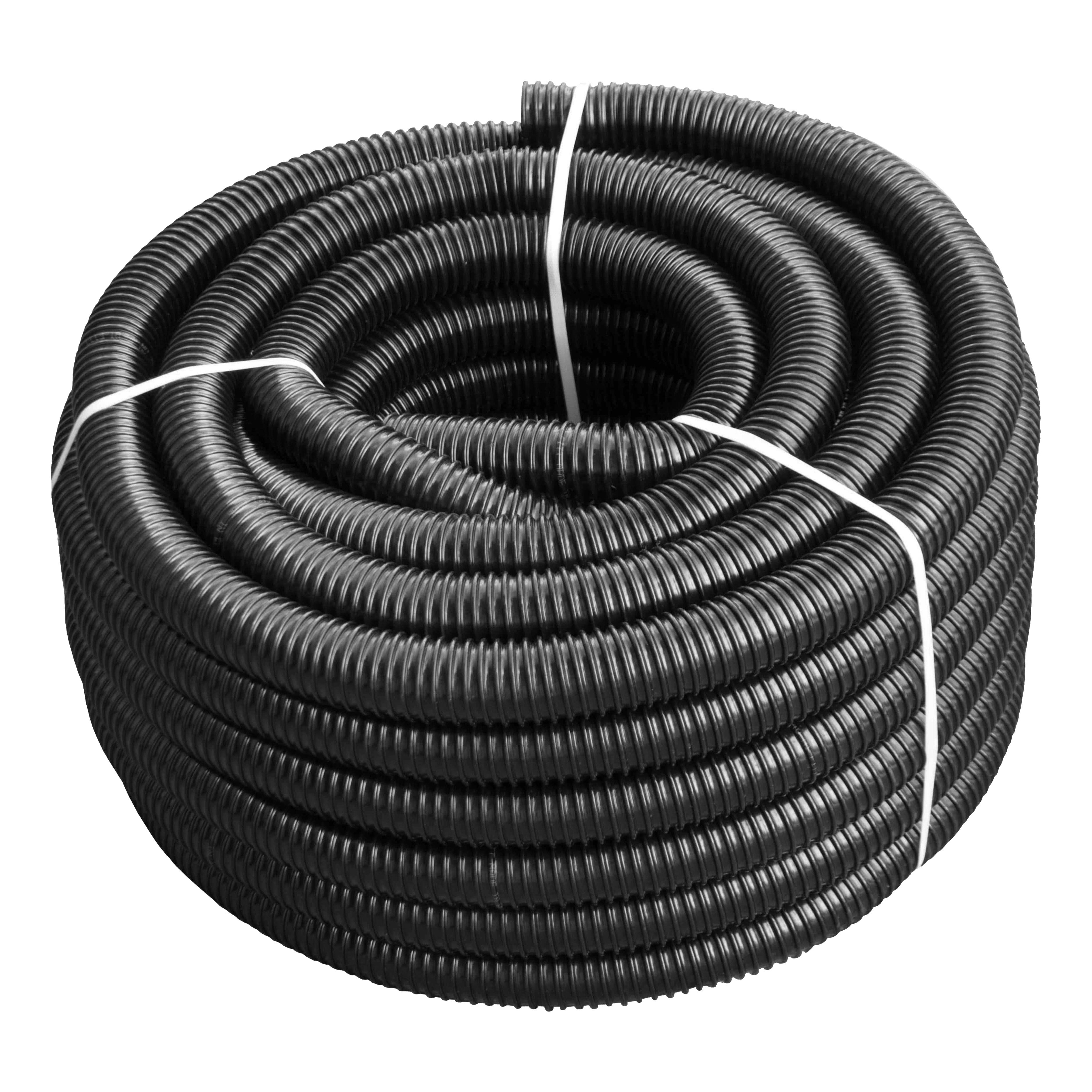 Corrugated Pipe 1.25" (32mm) with 2 x Double Wire Clips Set