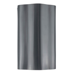Wavy Plastic Garden Lawn Edging, H=25CM, L=9M, Gray