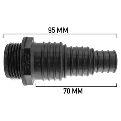 Pond Connector 1" BSPM - 20/25/32mm