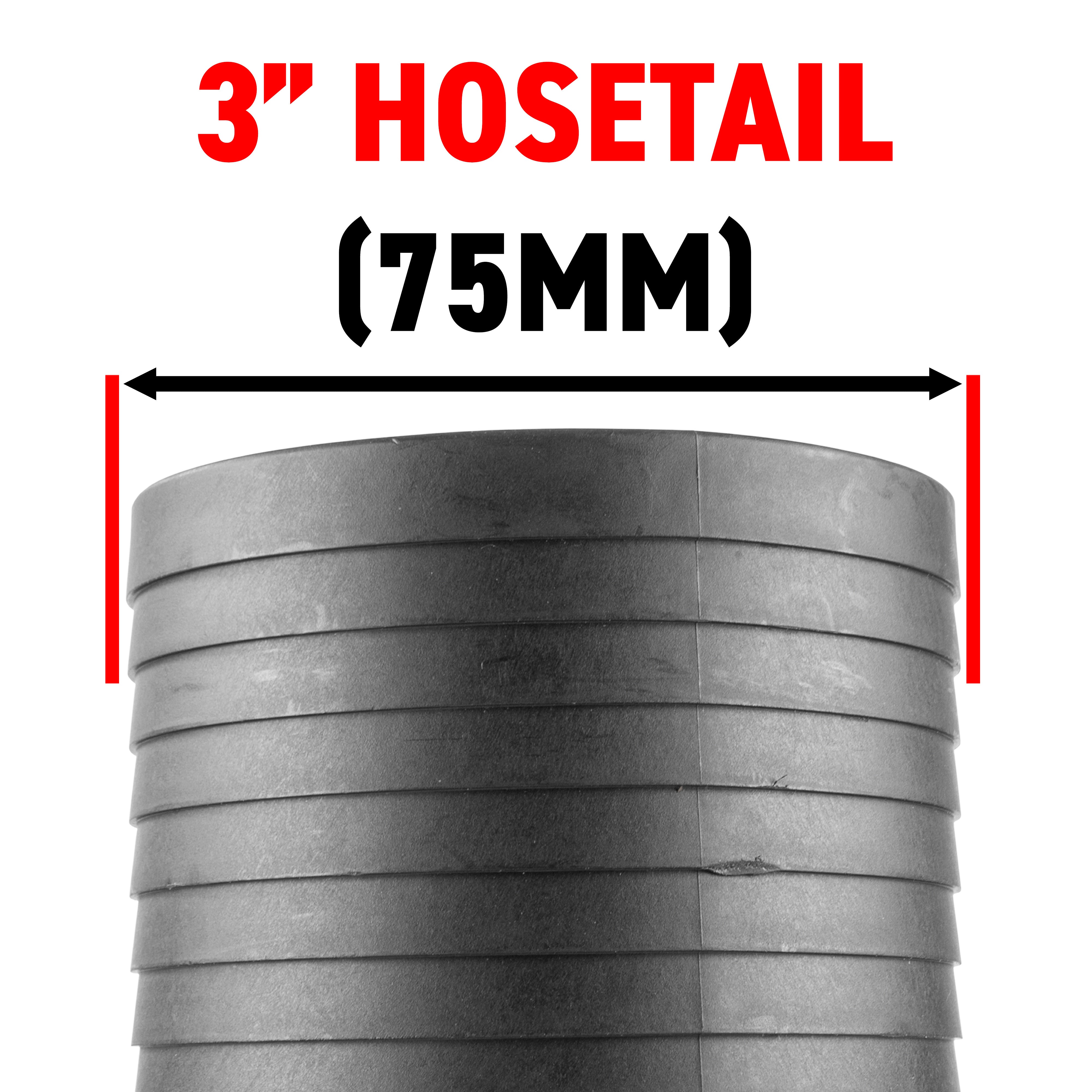 Pond Straight Connector 3" BSPM - 75mm