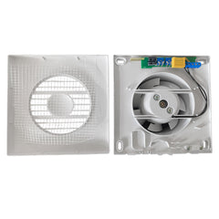 Through Wall Ventilation Kit RICO Timer Switch Fan with White External Vent