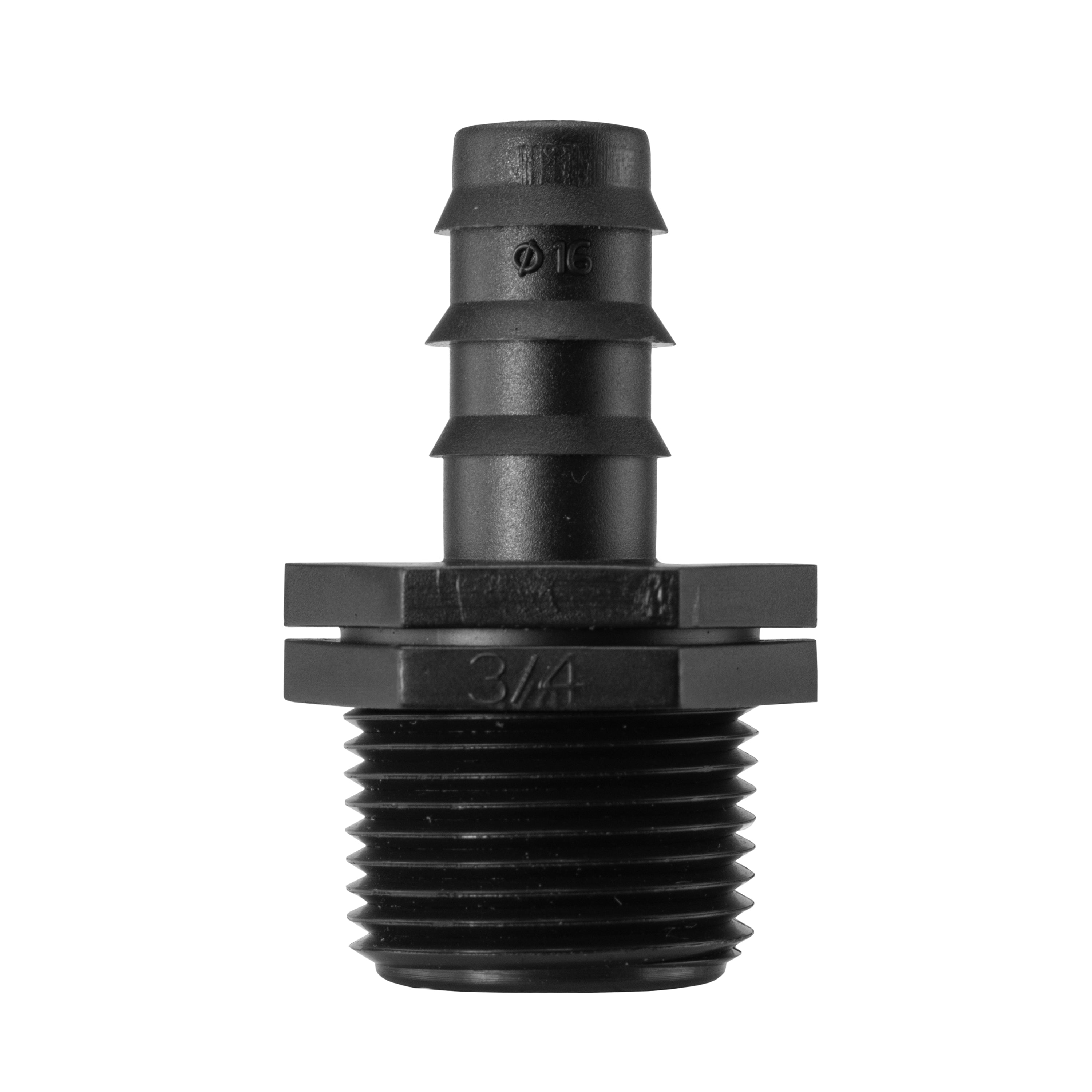 IBC 2” S60X6 Cap with Straight 16mm Barb