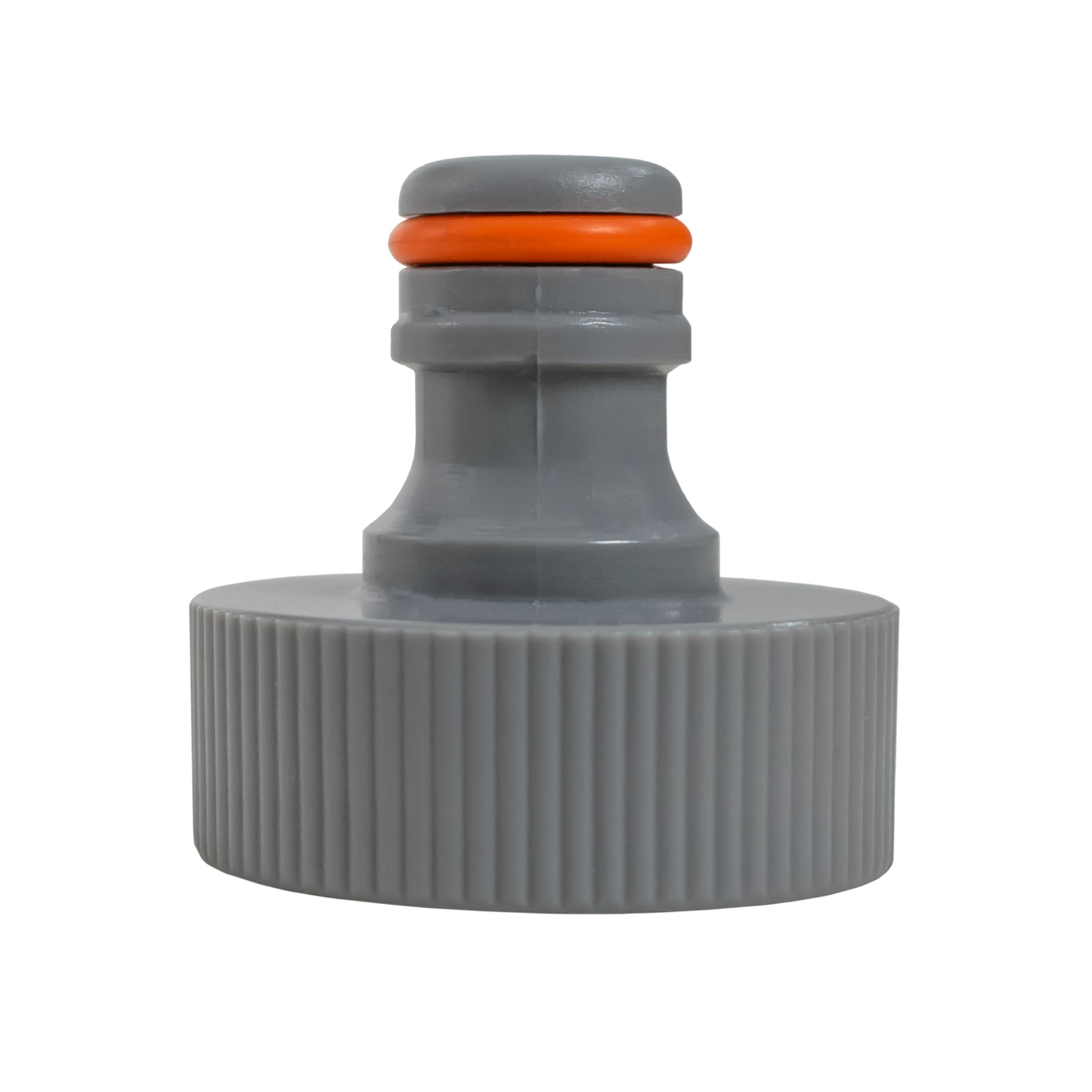 IBC 2” S60X6 Cap with Double Lever Tap, 1 x Max Flo Outlet and 1 x Standard Outlet