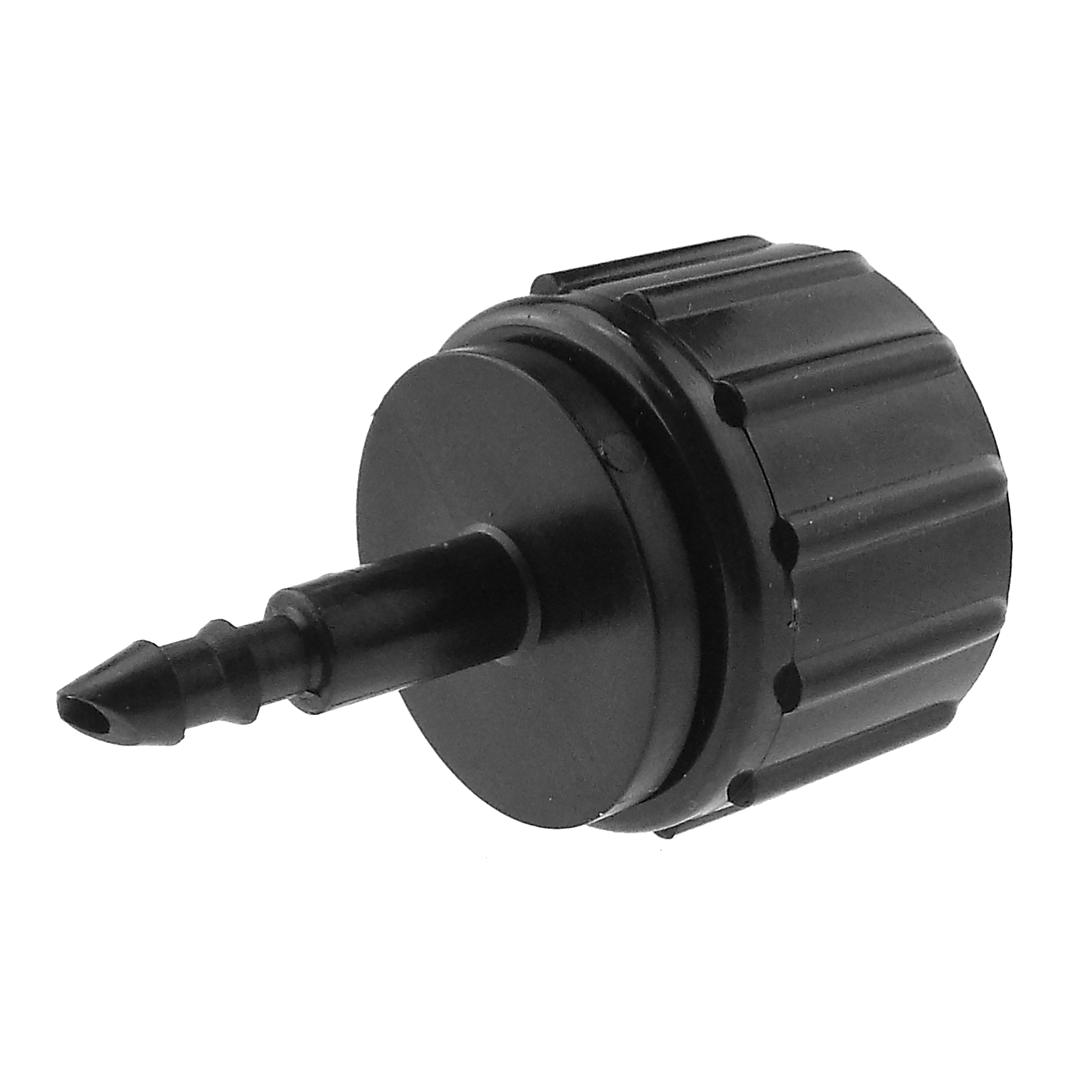 4mm Barb Micro Connector with In-Line BSPM Valve and Geka Type Connector