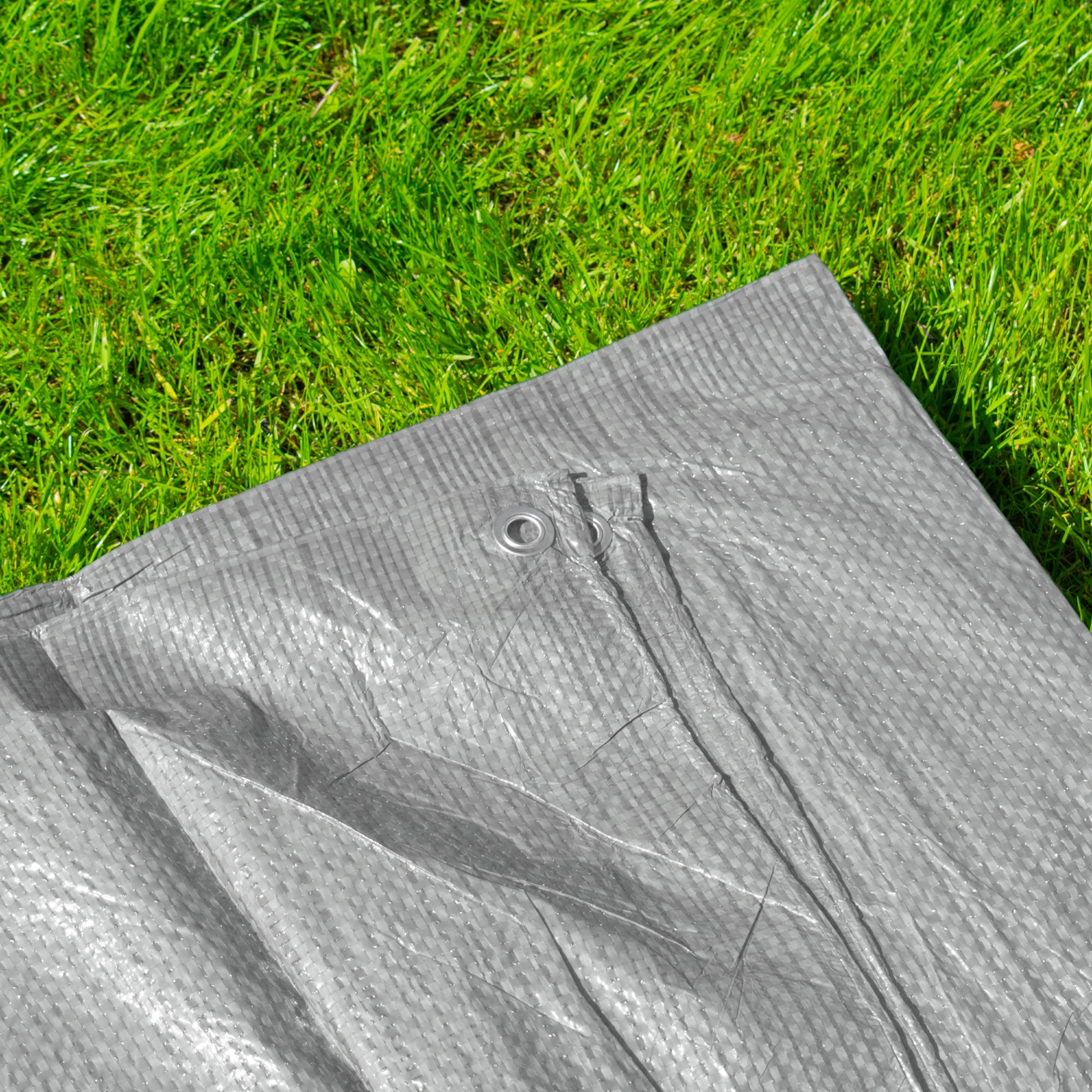 Gray S-Grade Tarpaulin 2m x 2m