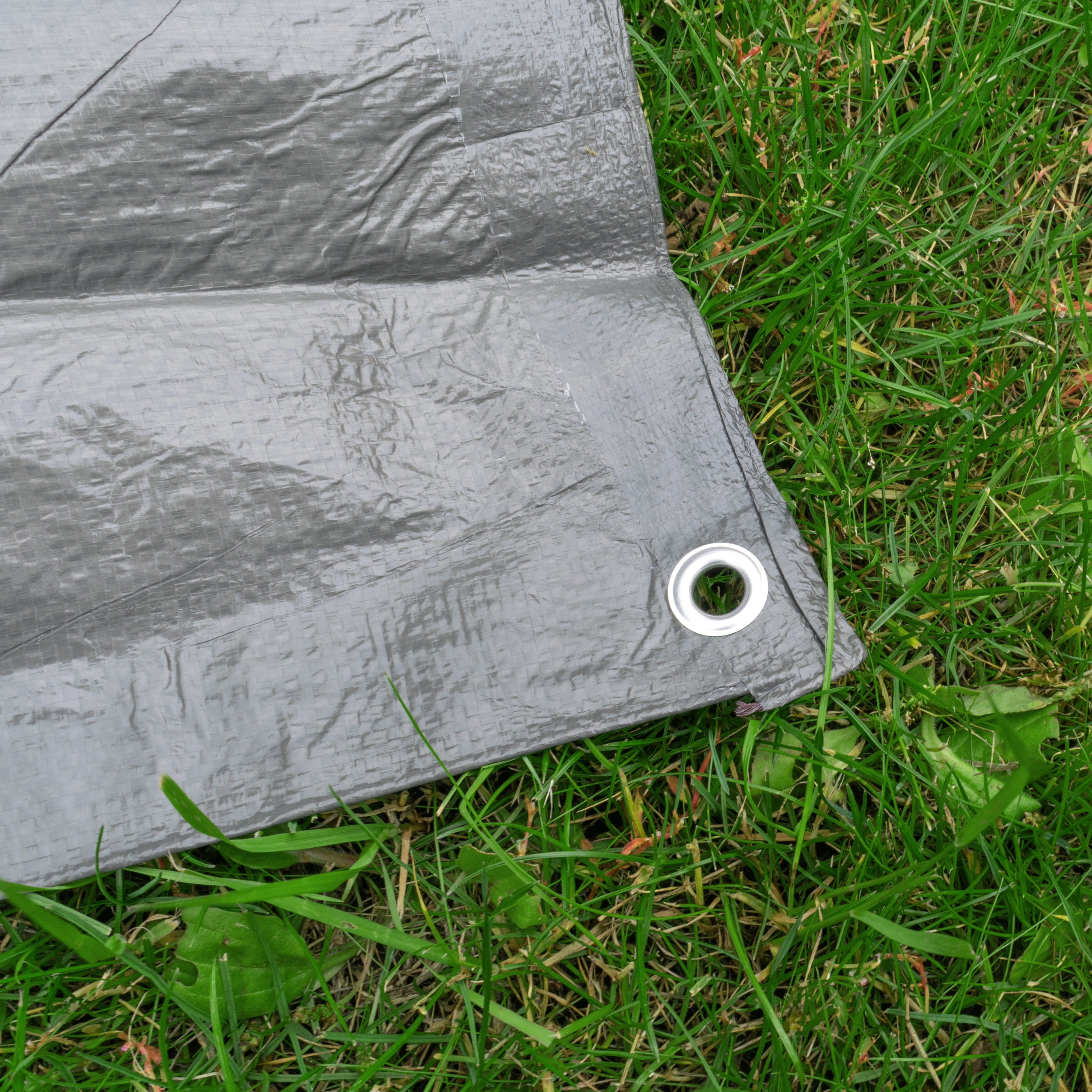 Gray S-Grade Tarpaulin 2m x 4m