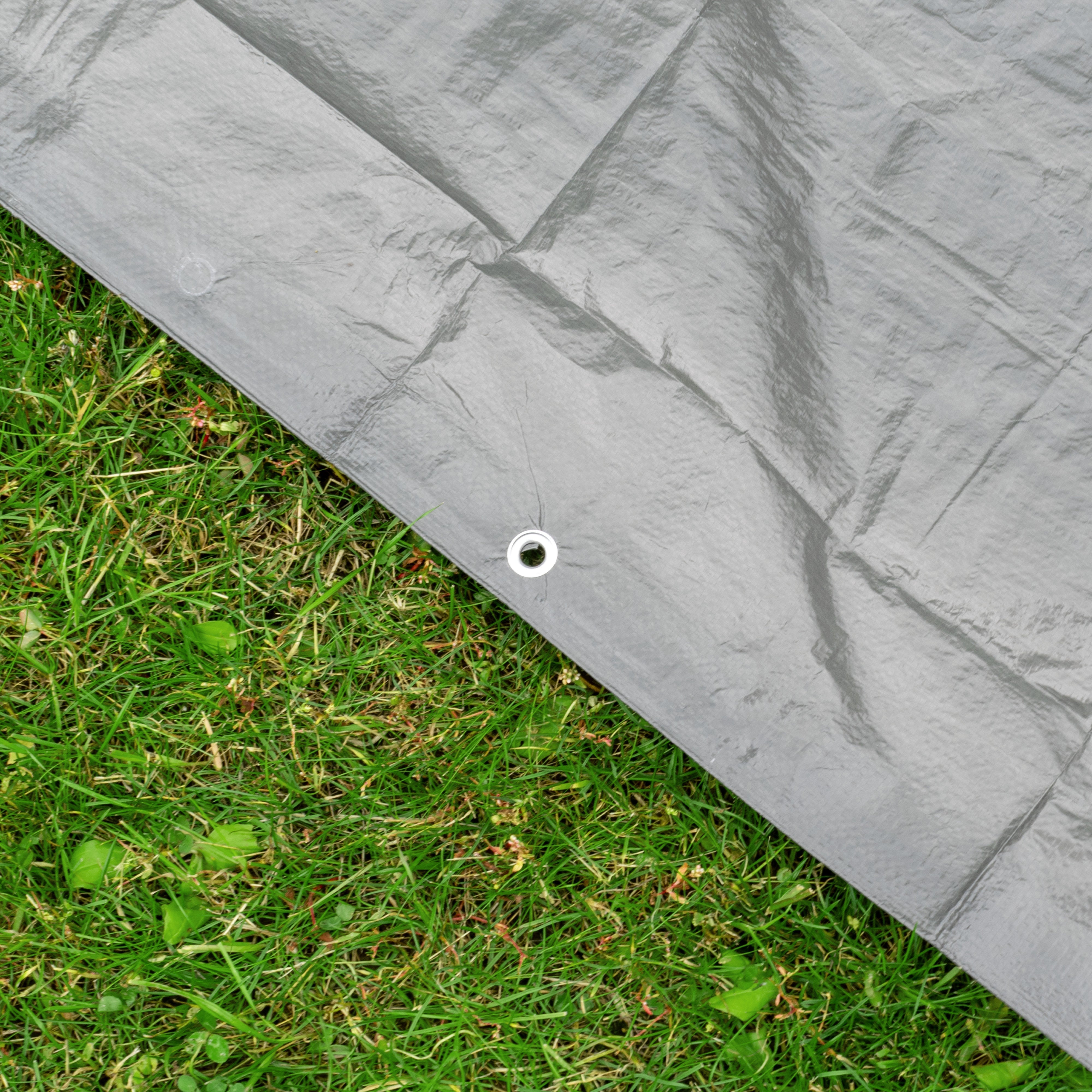 Gray S-Grade Tarpaulin 2m x 4m