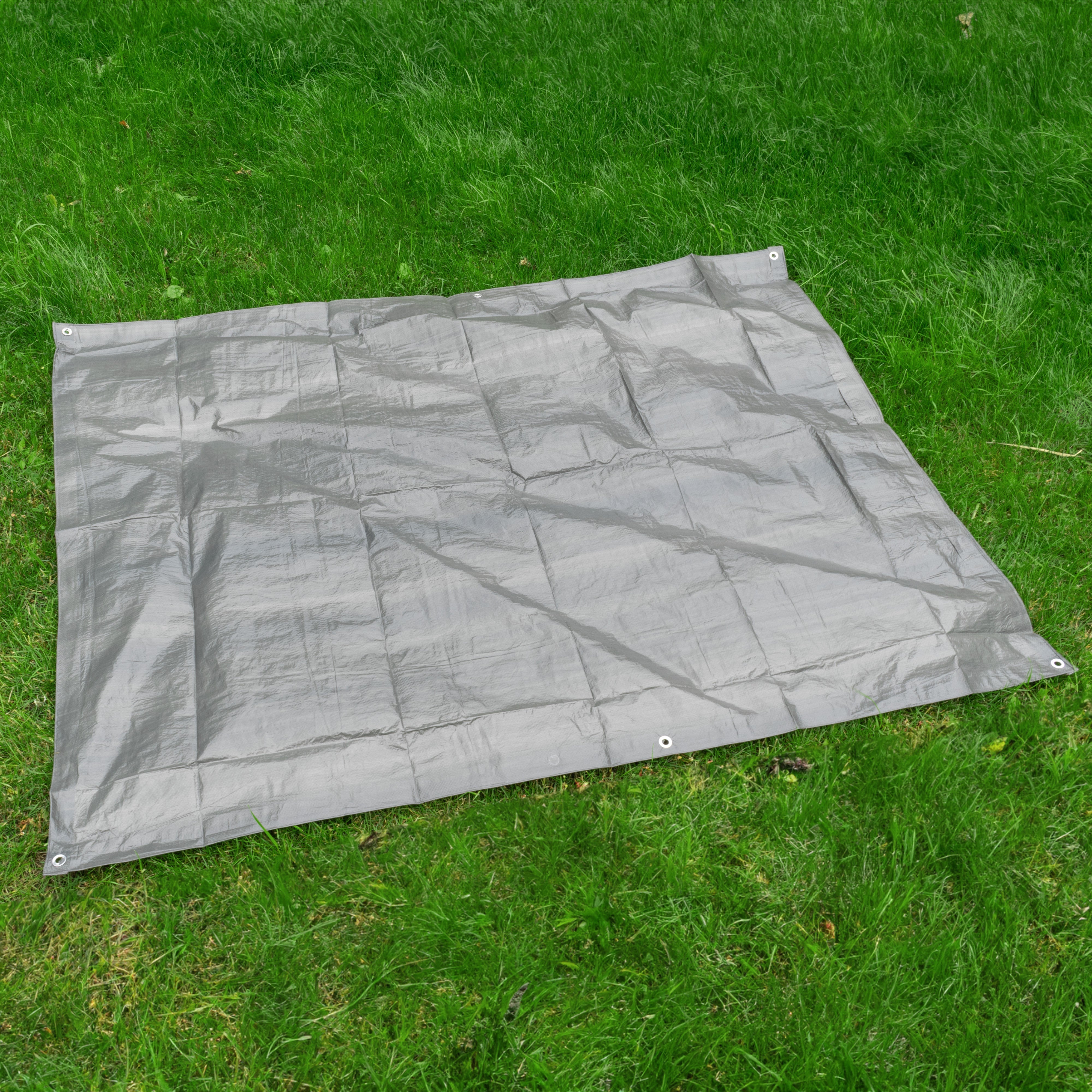 Gray S-Grade Tarpaulin 2m x 4m