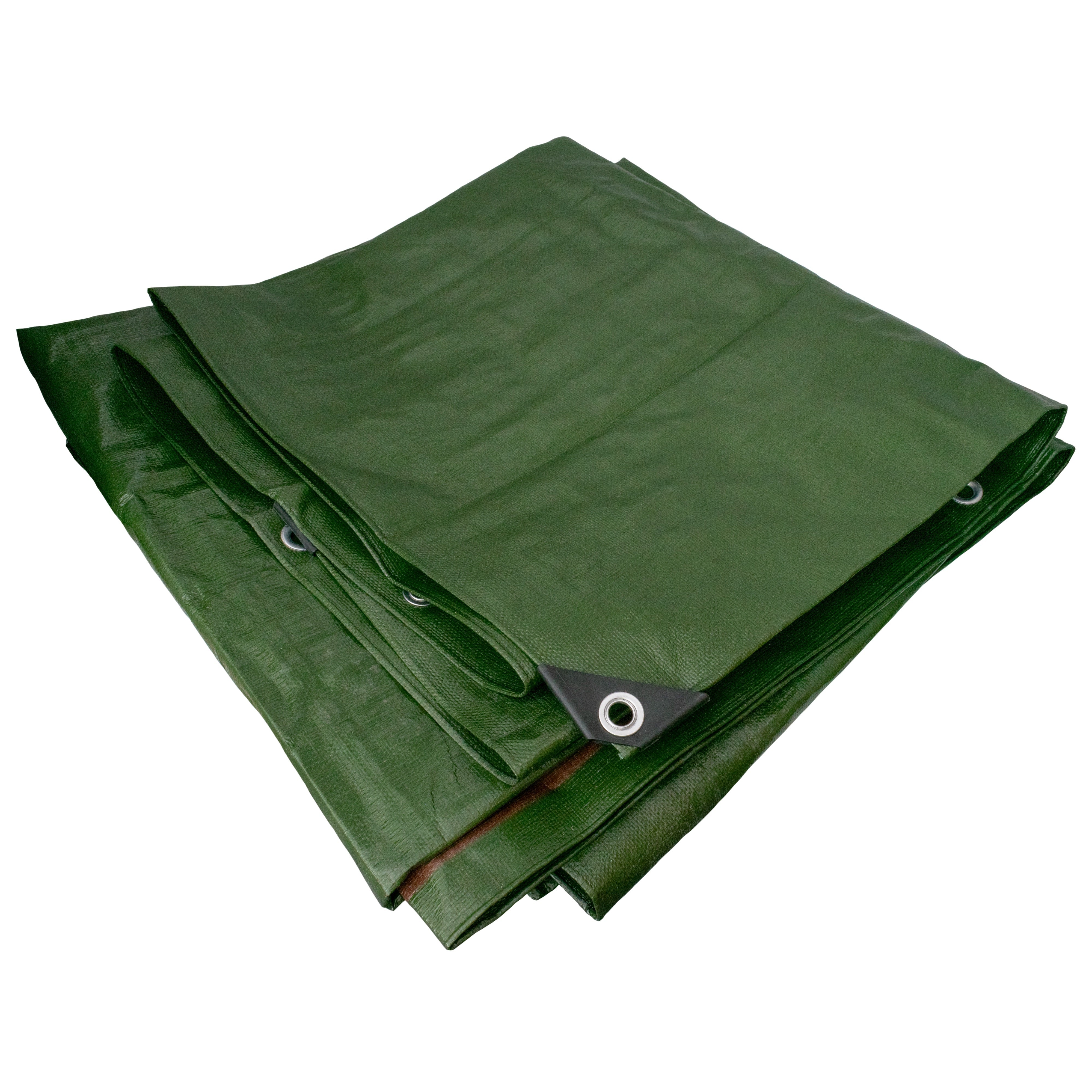 Green/Brown L-Grade Tarpaulin 1m x 1m