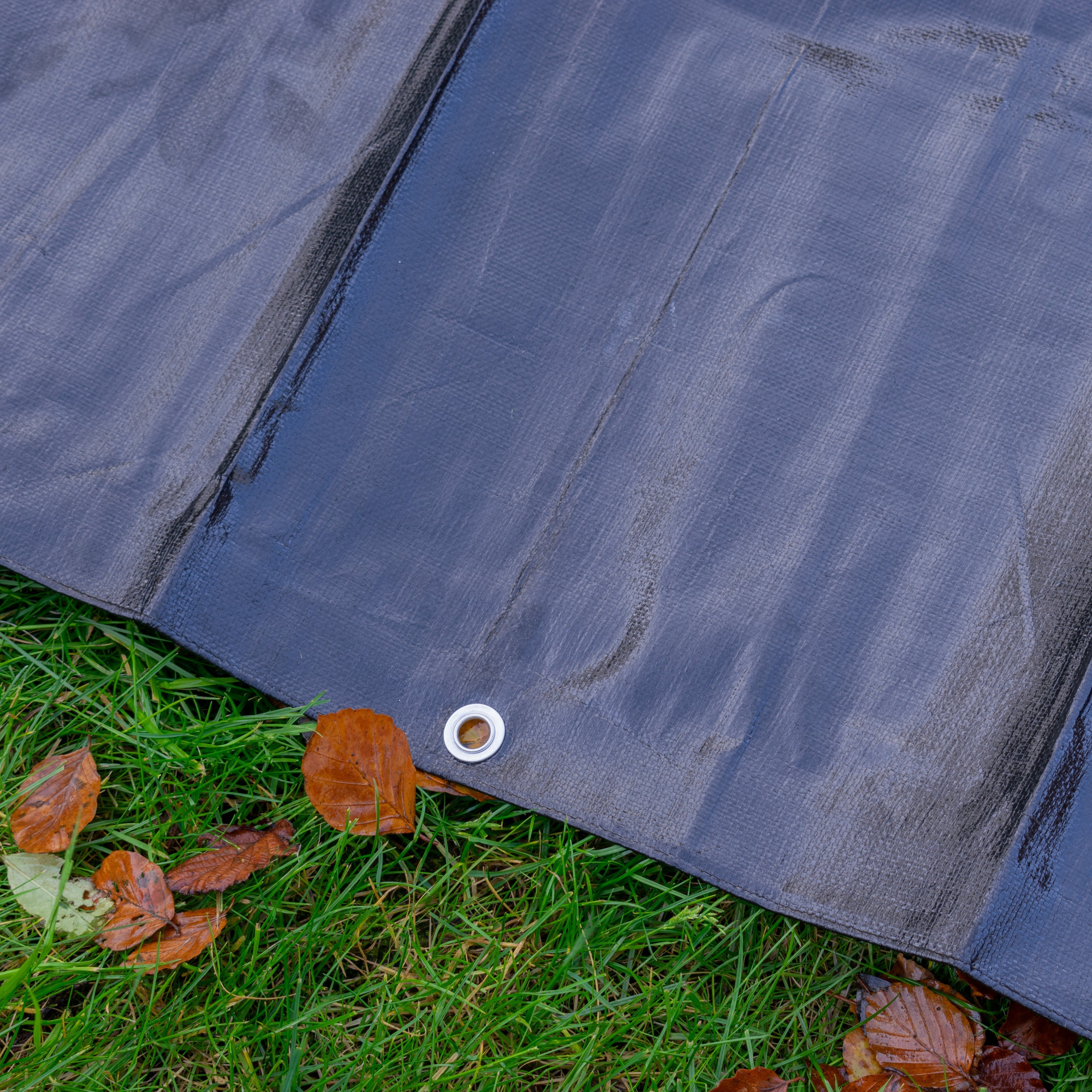 Black/Silver L-Grade Tarpaulin 3m x 3m
