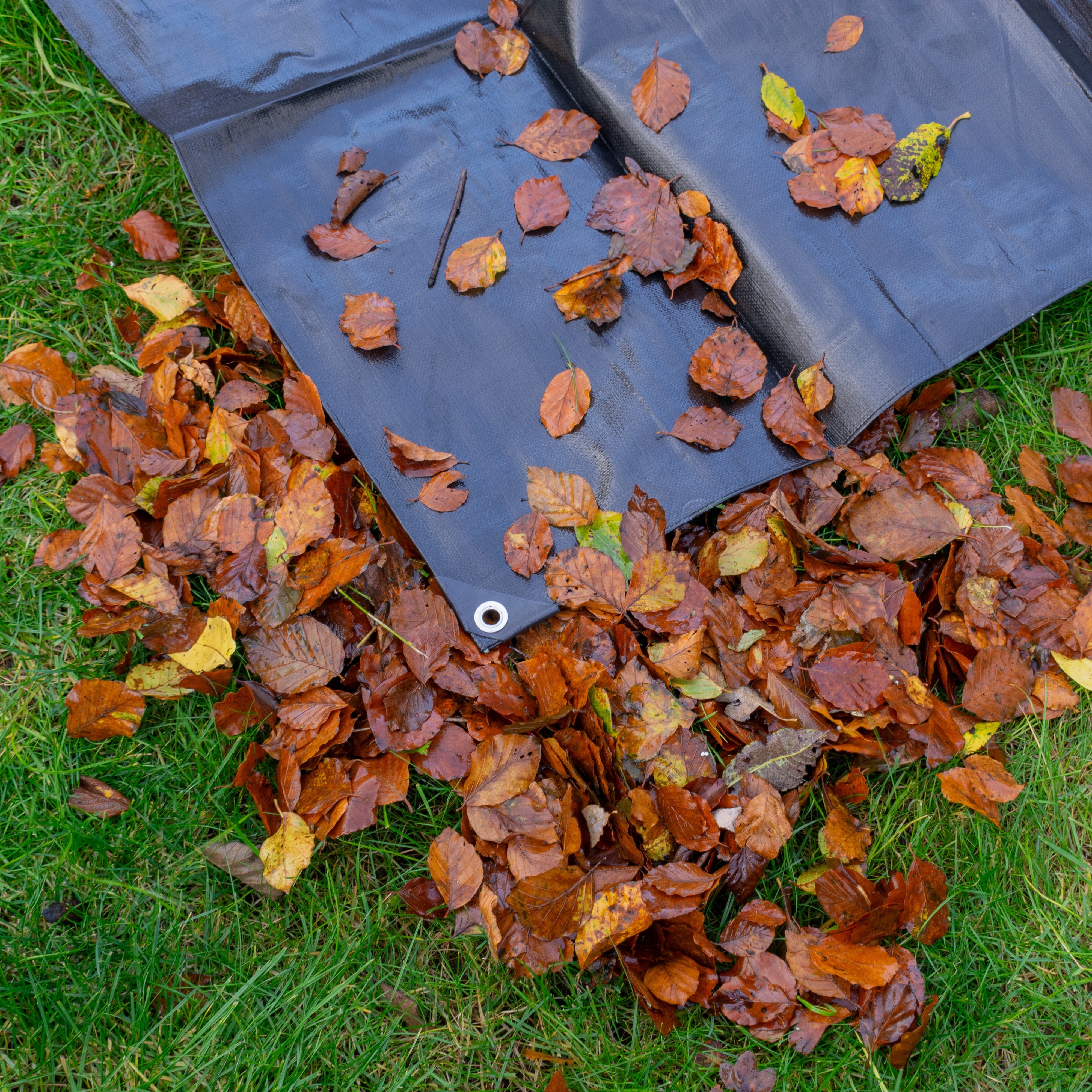 Black/Silver L-Grade Tarpaulin 3m x 3m