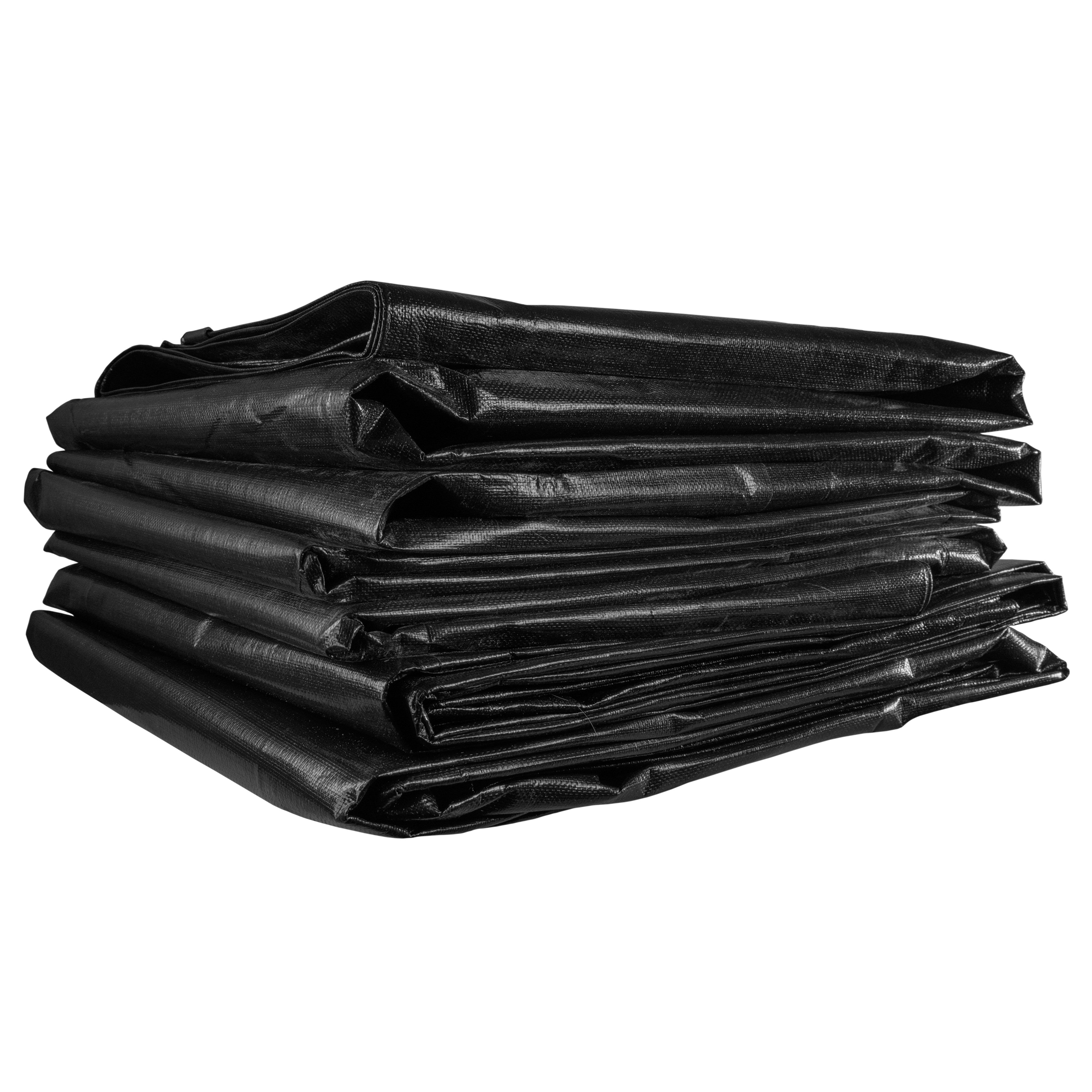 Black/Silver L-Grade Tarpaulin 3m x 3m
