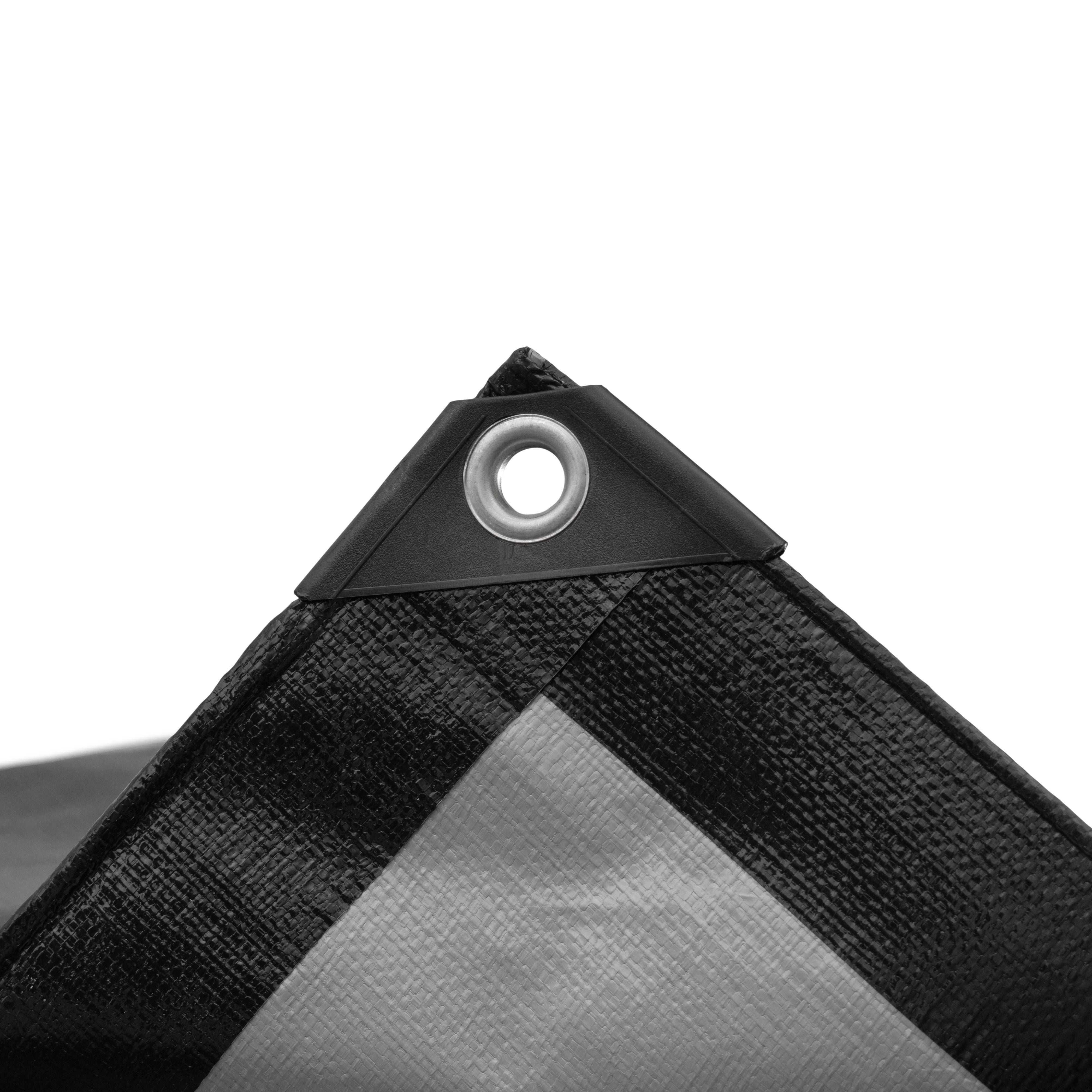 Black/Silver L-Grade Tarpaulin 3m x 3m