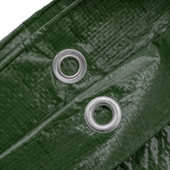 Green M-Grade Tarpaulin with 10 x Bungee Balls (Black)