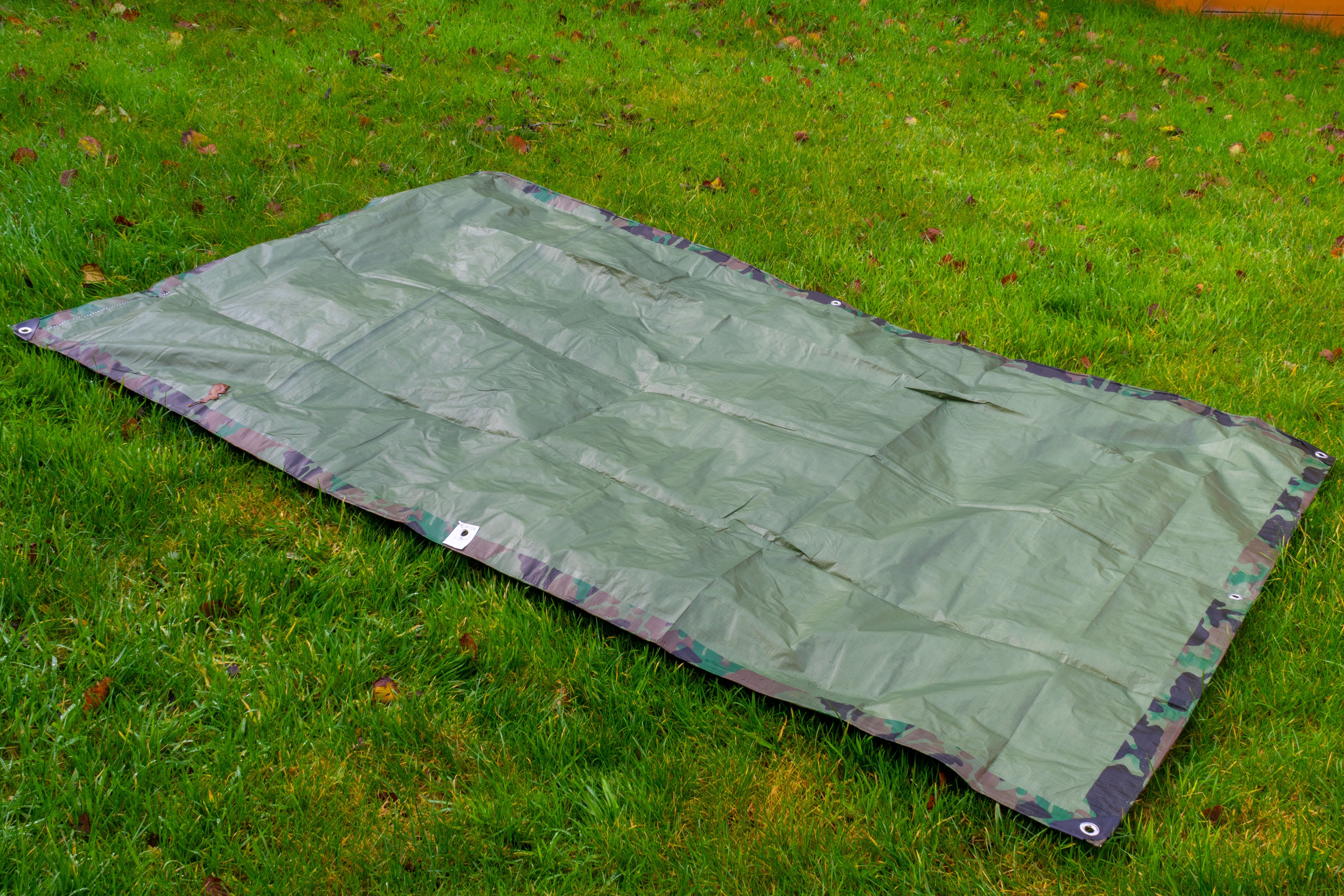 Camouflage M-Grade Tarpaulin 4m x 6m BRADAS