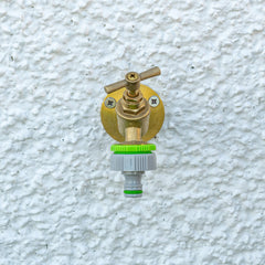 Female Tap Connector 3/4" or 1/2" BSP Female, Green/Gray
