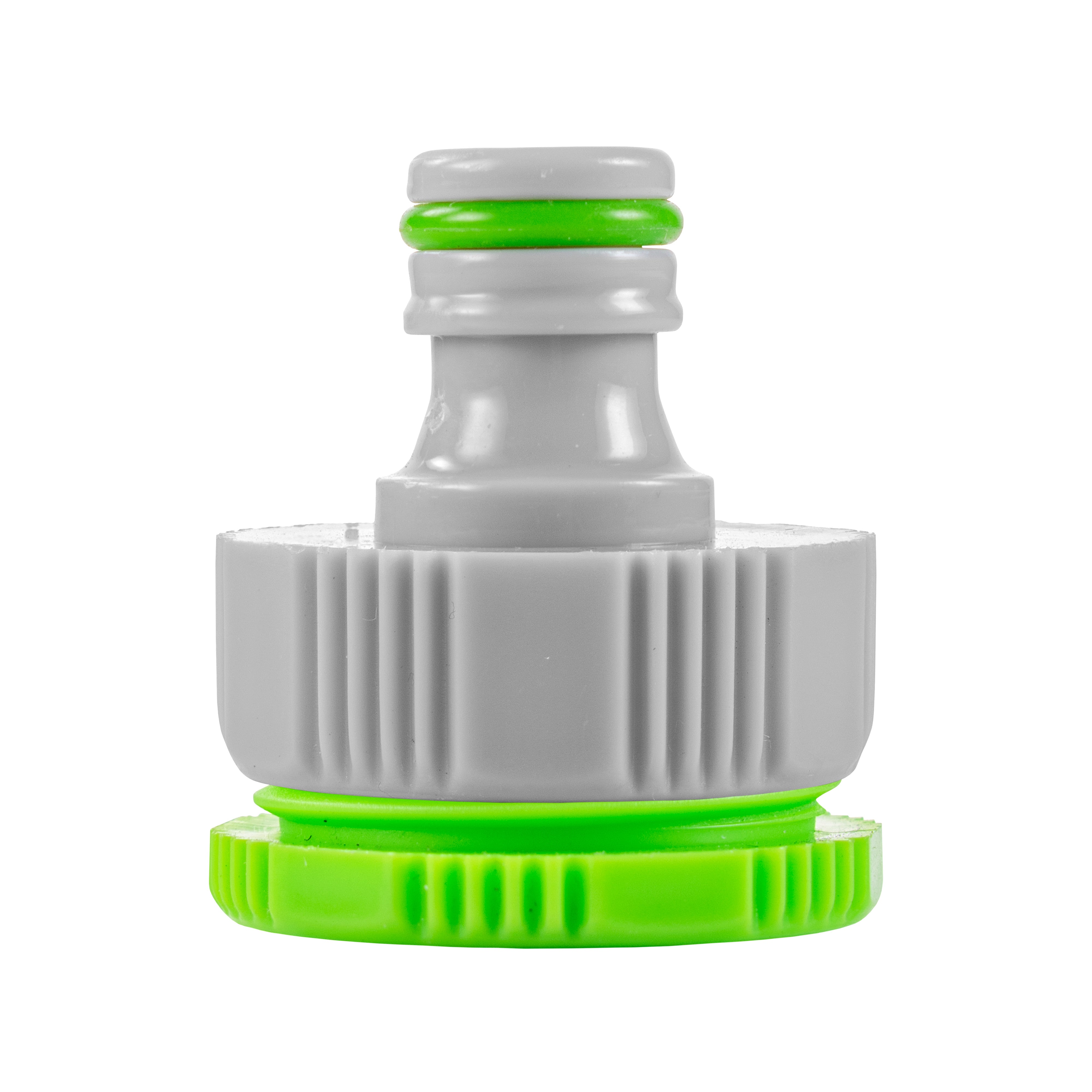 Female Tap Connector 3/4" or 1/2" BSP Female, Green/Gray