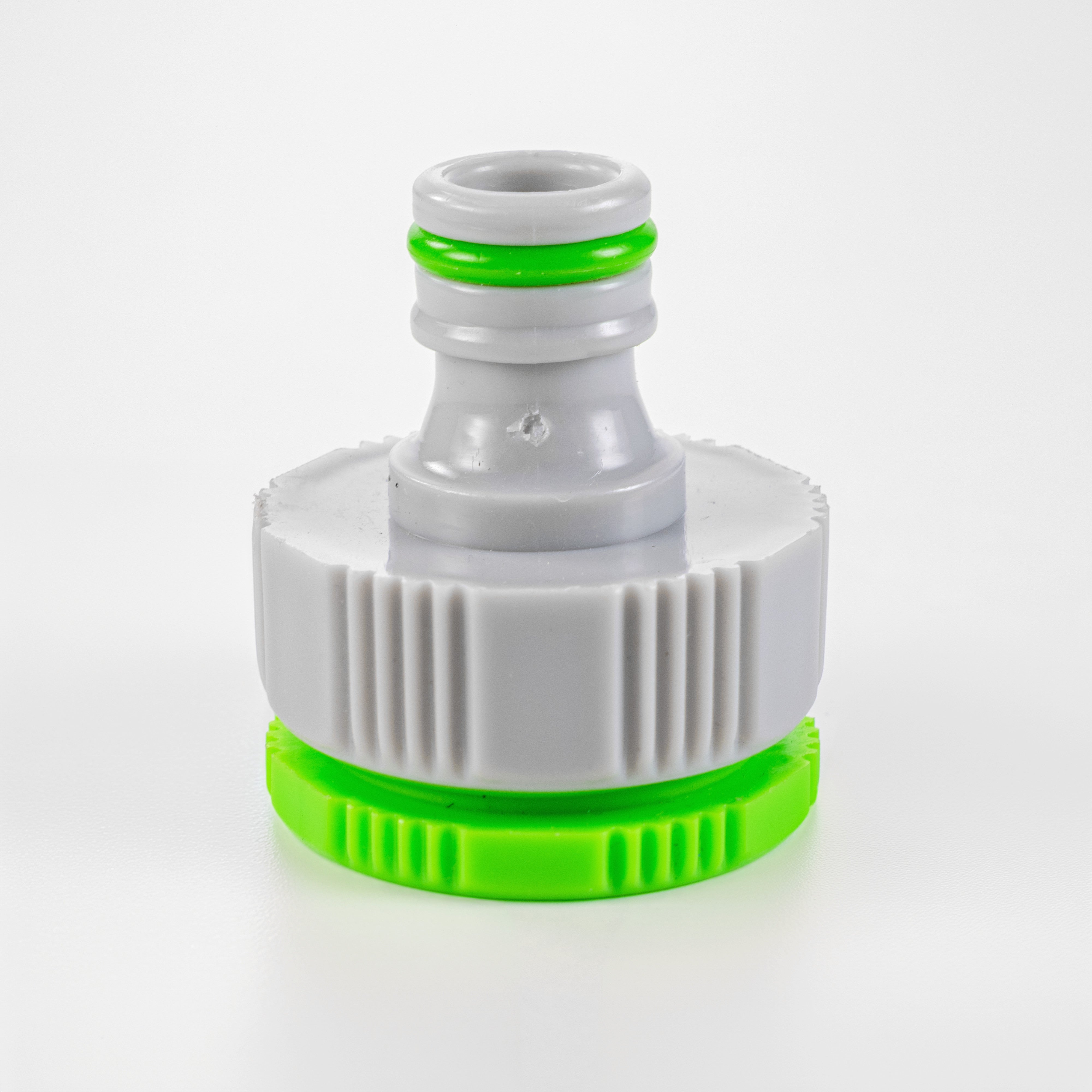 Female Tap Connector 3/4" or 1/2" BSP Female, Green/Gray