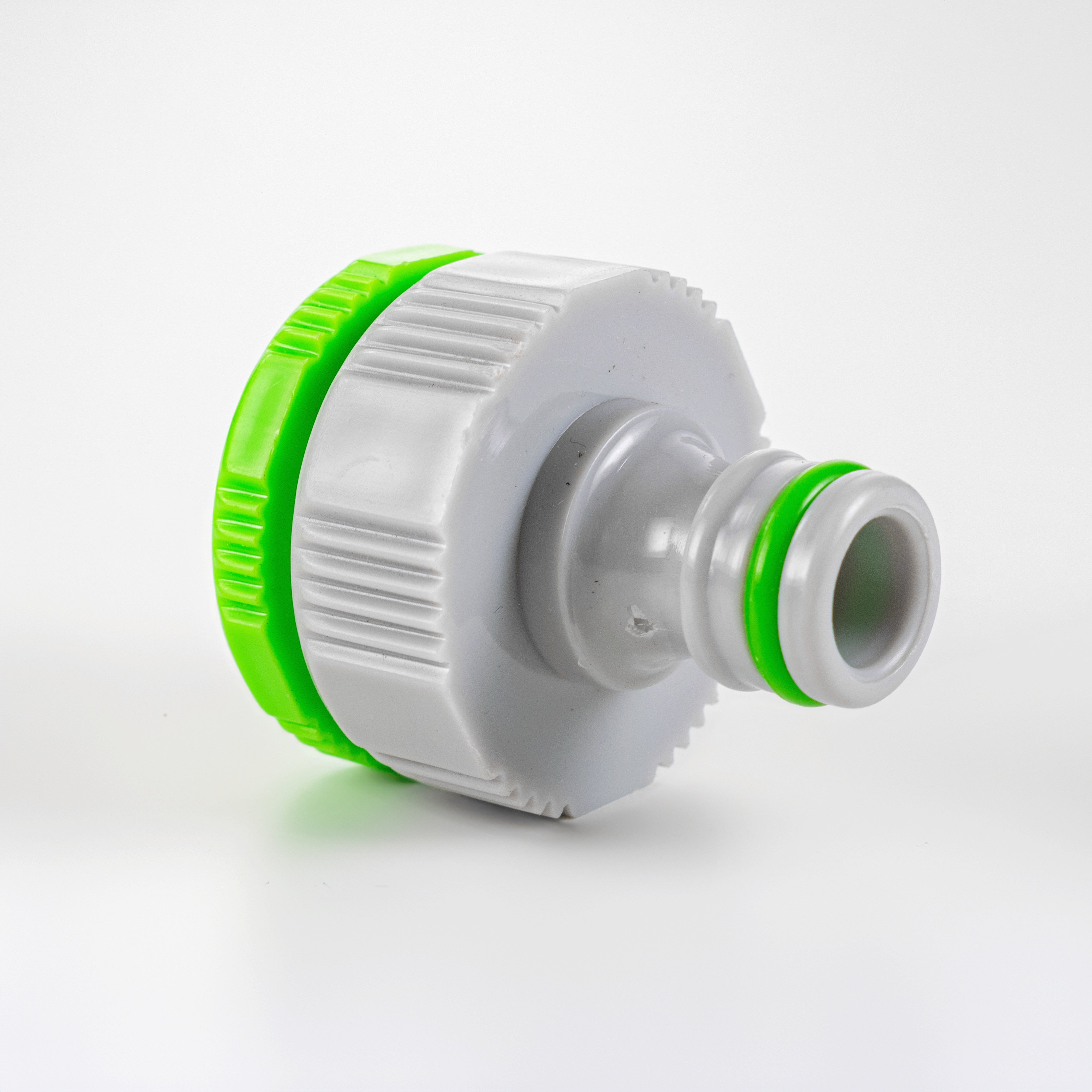 Female Tap Connector 3/4" or 1/2" BSP Female, Green/Gray