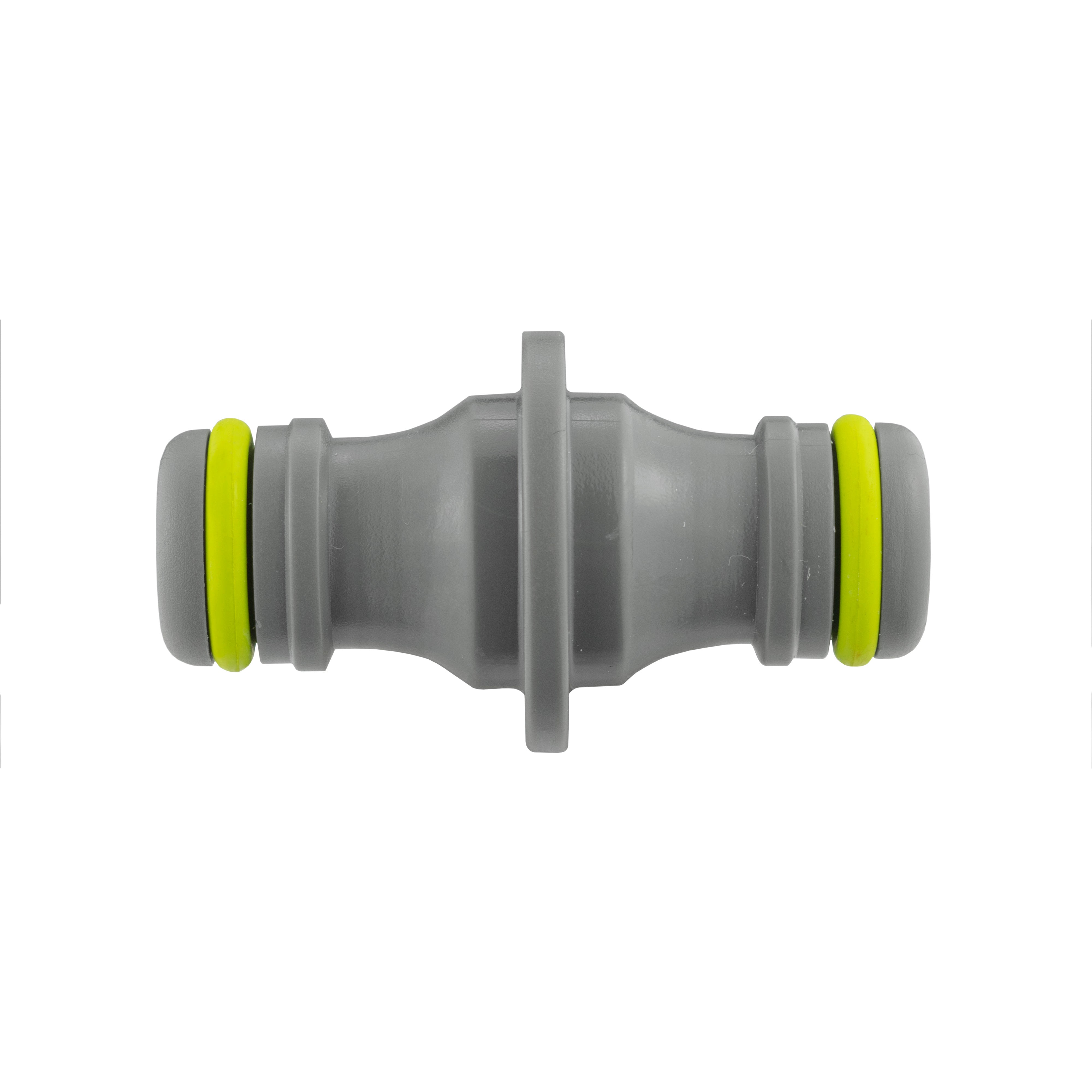 IBC 2” S60X6 Cap with Threaded Hose Fitting, Double Male and Hose Connector Lime
