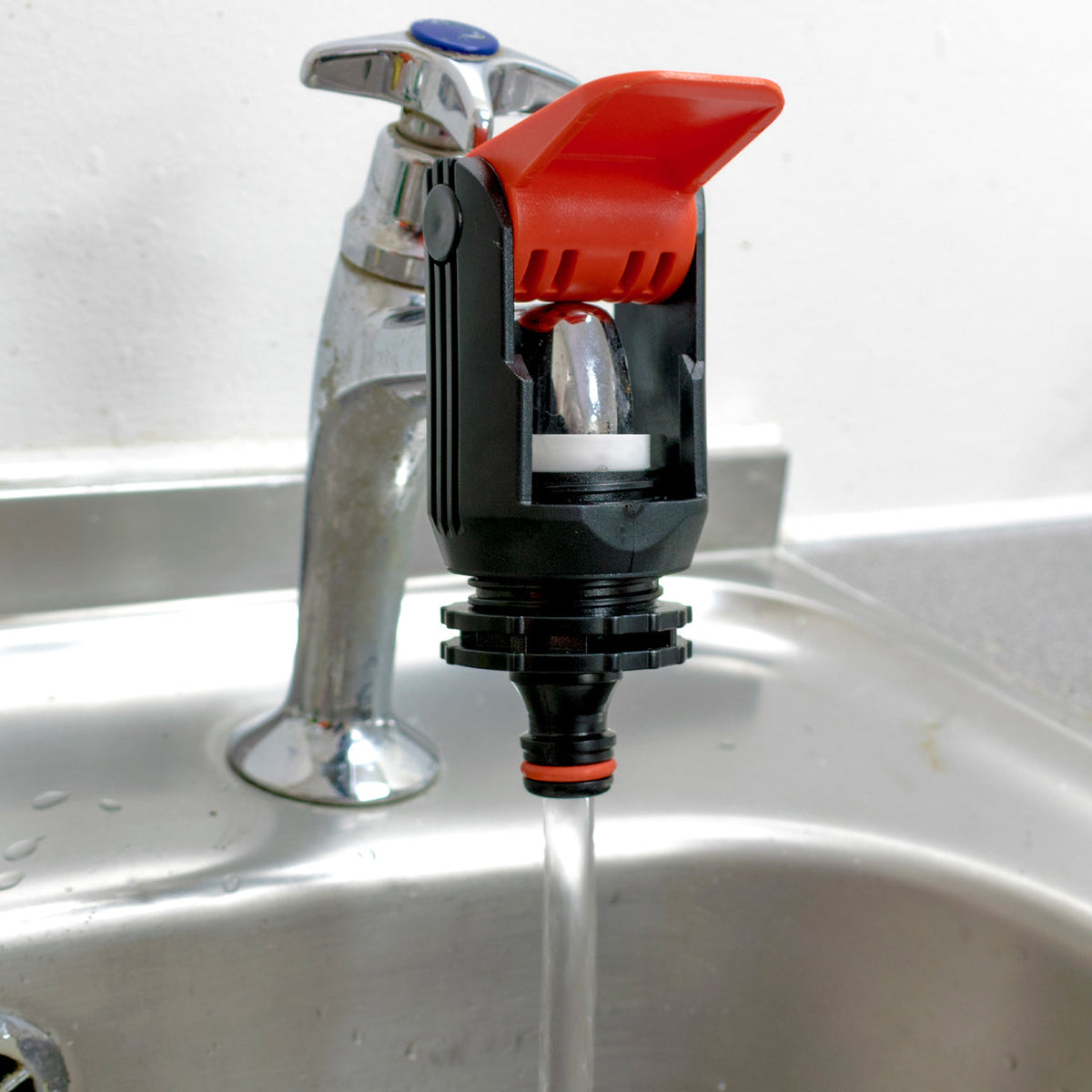 Kitchen Tap Adaptor "Non Branded" Red