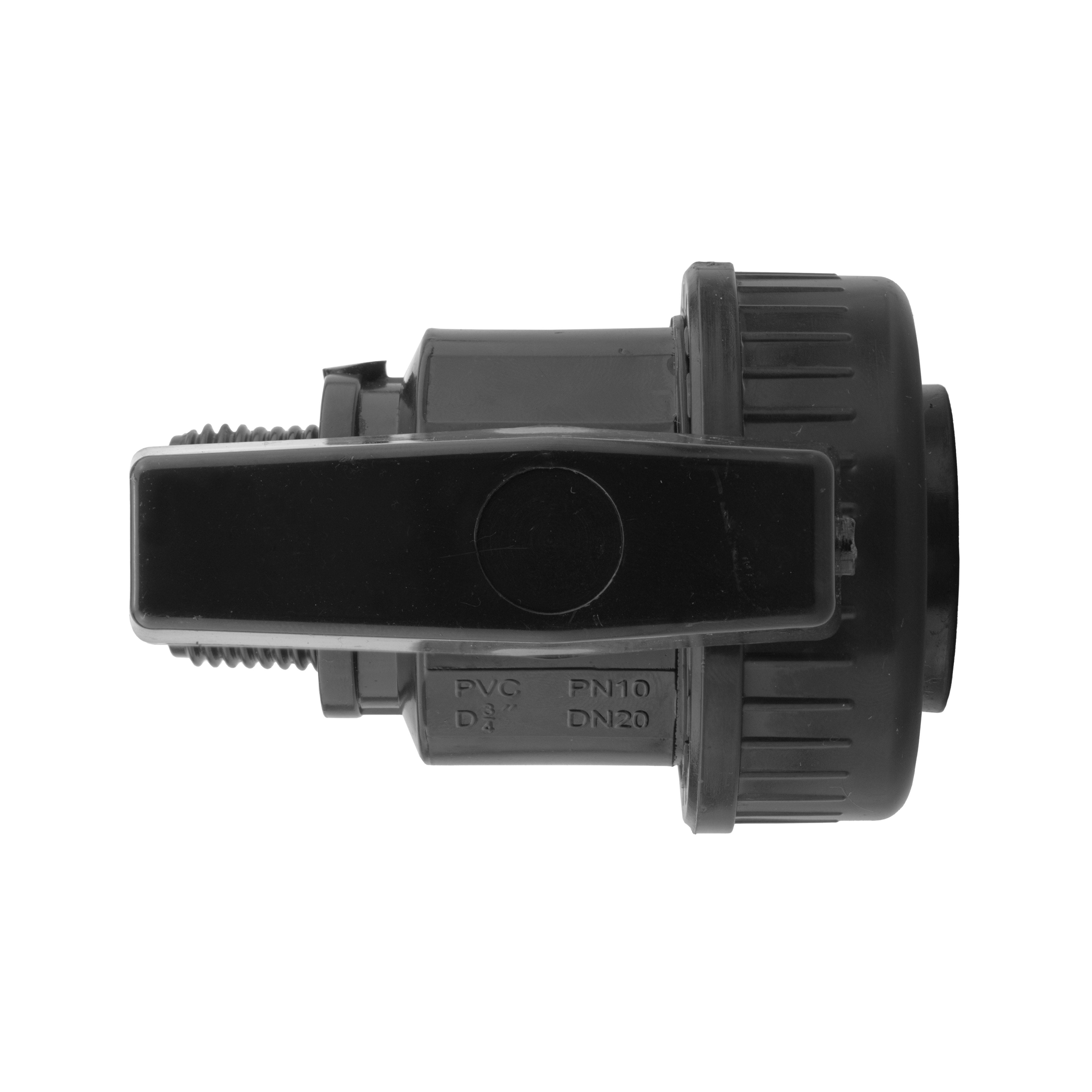 Wall Flange Kit 25mm MDPE + Large Plastic Valve & 25mm MDPE Straight