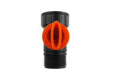Tap Adapter with Valve 3/4" BSPM-F Black/Orange