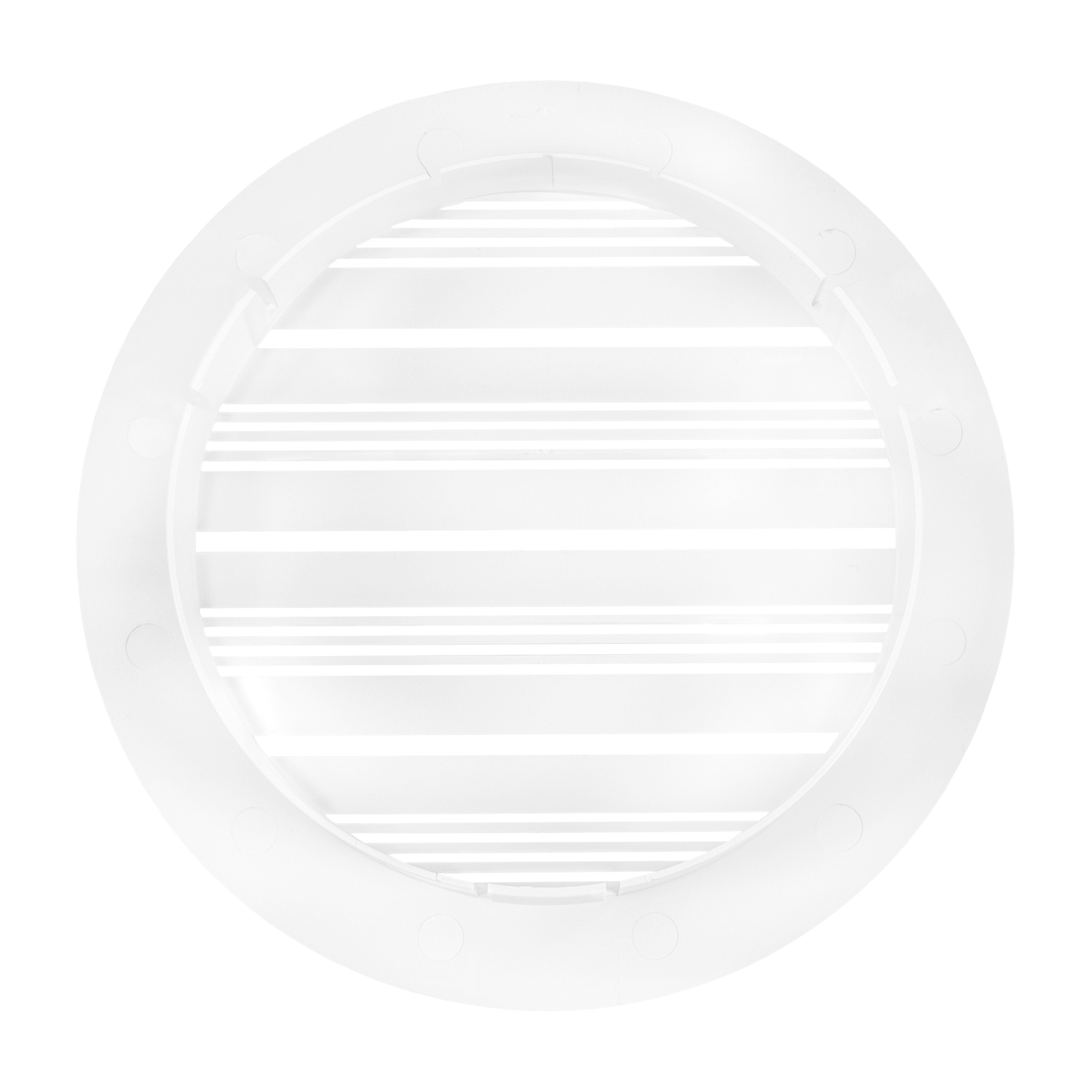 Louvre Vent Round Bella 150mm White