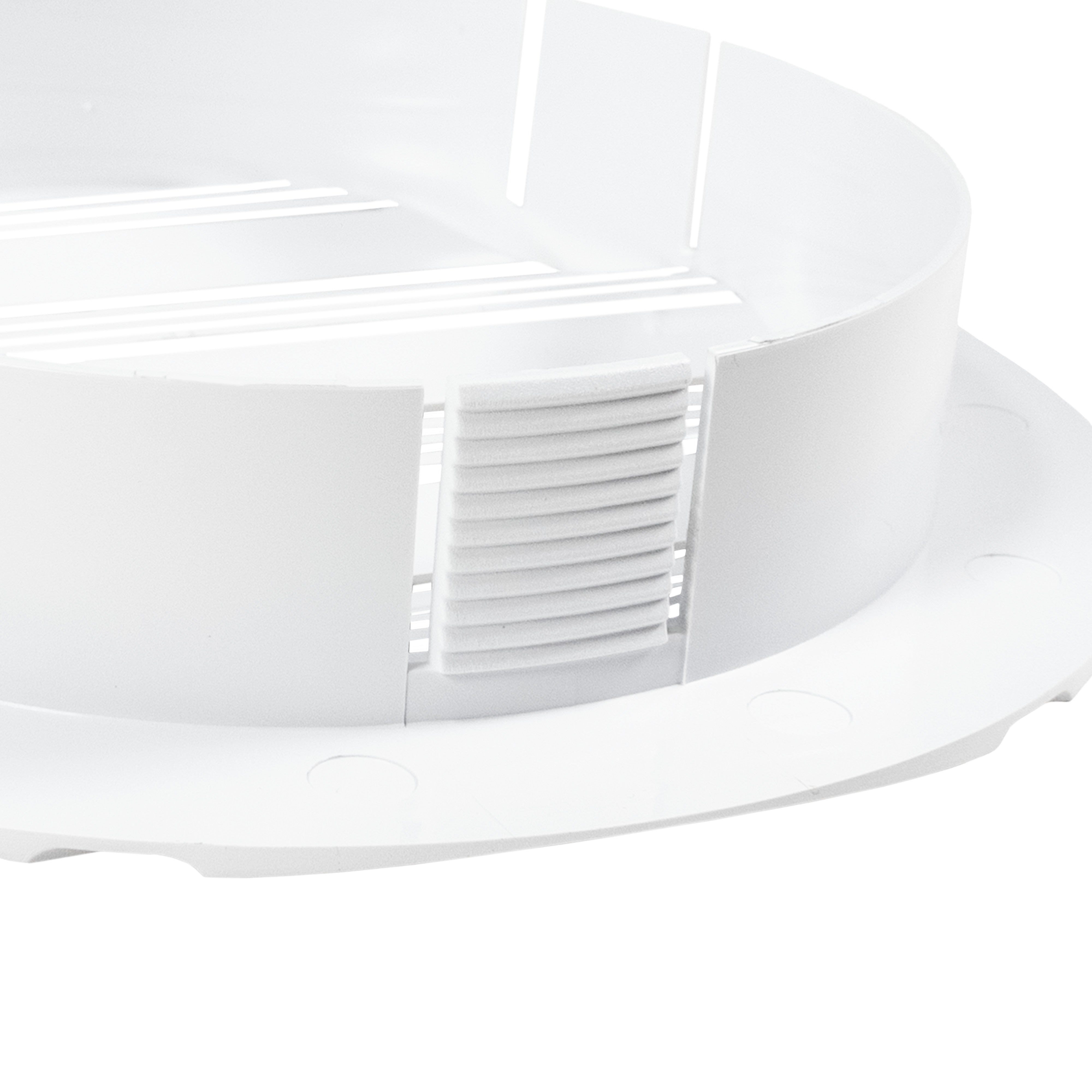 Louvre Vent Round Bella 150mm White
