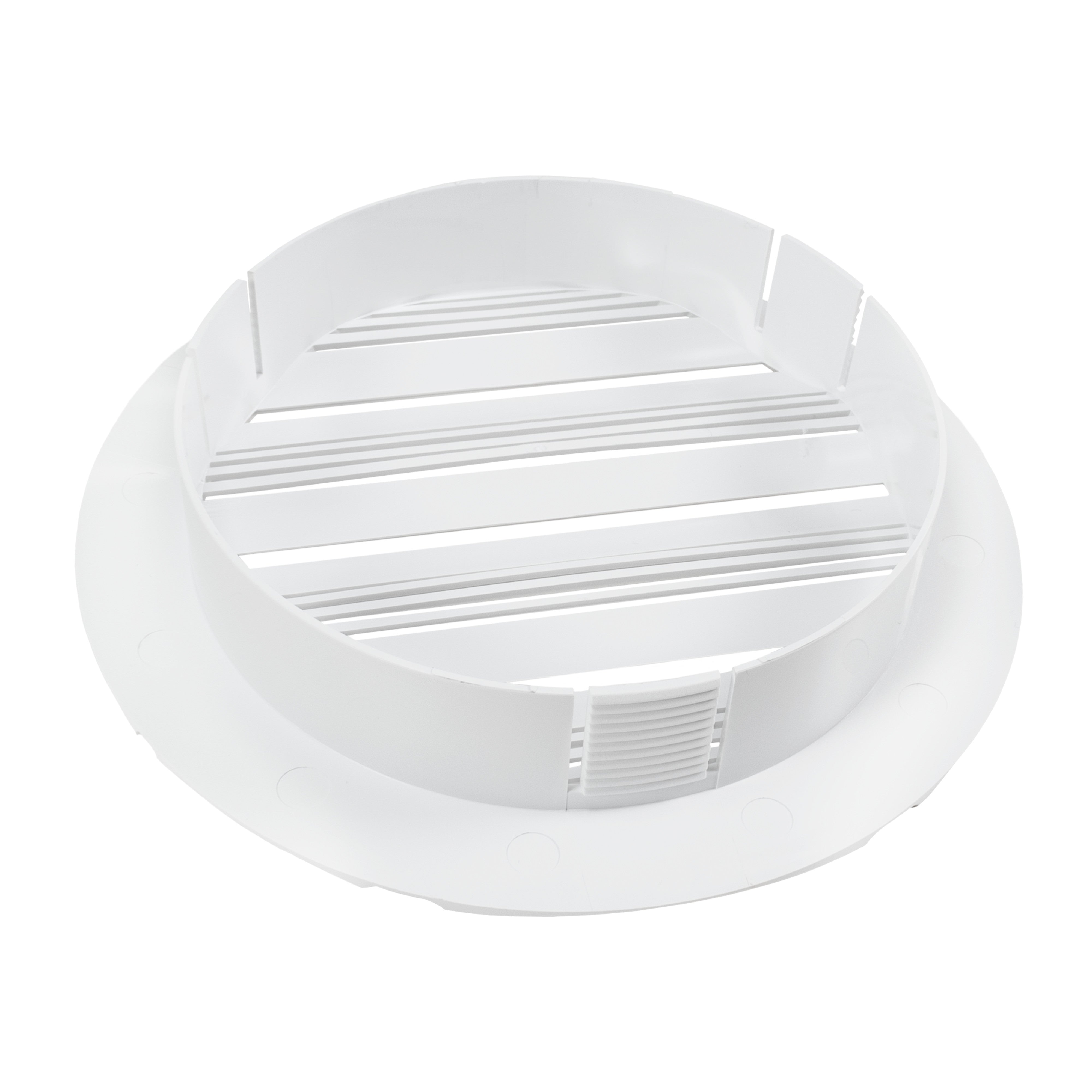 Louvre Vent Round Bella 150mm White