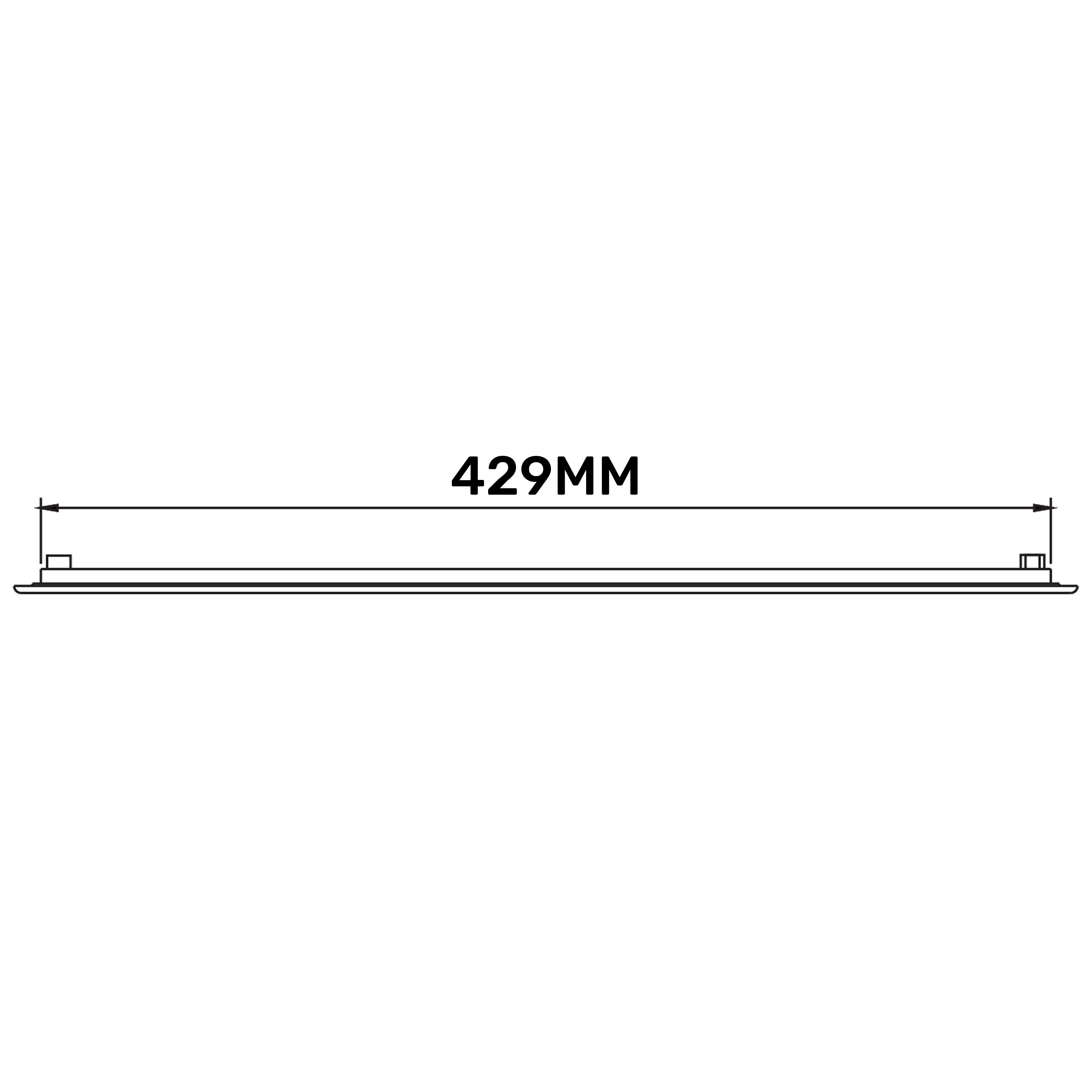 Louvre Vent D/430X110RW Classic 430mm X 110mm with Fly Screen