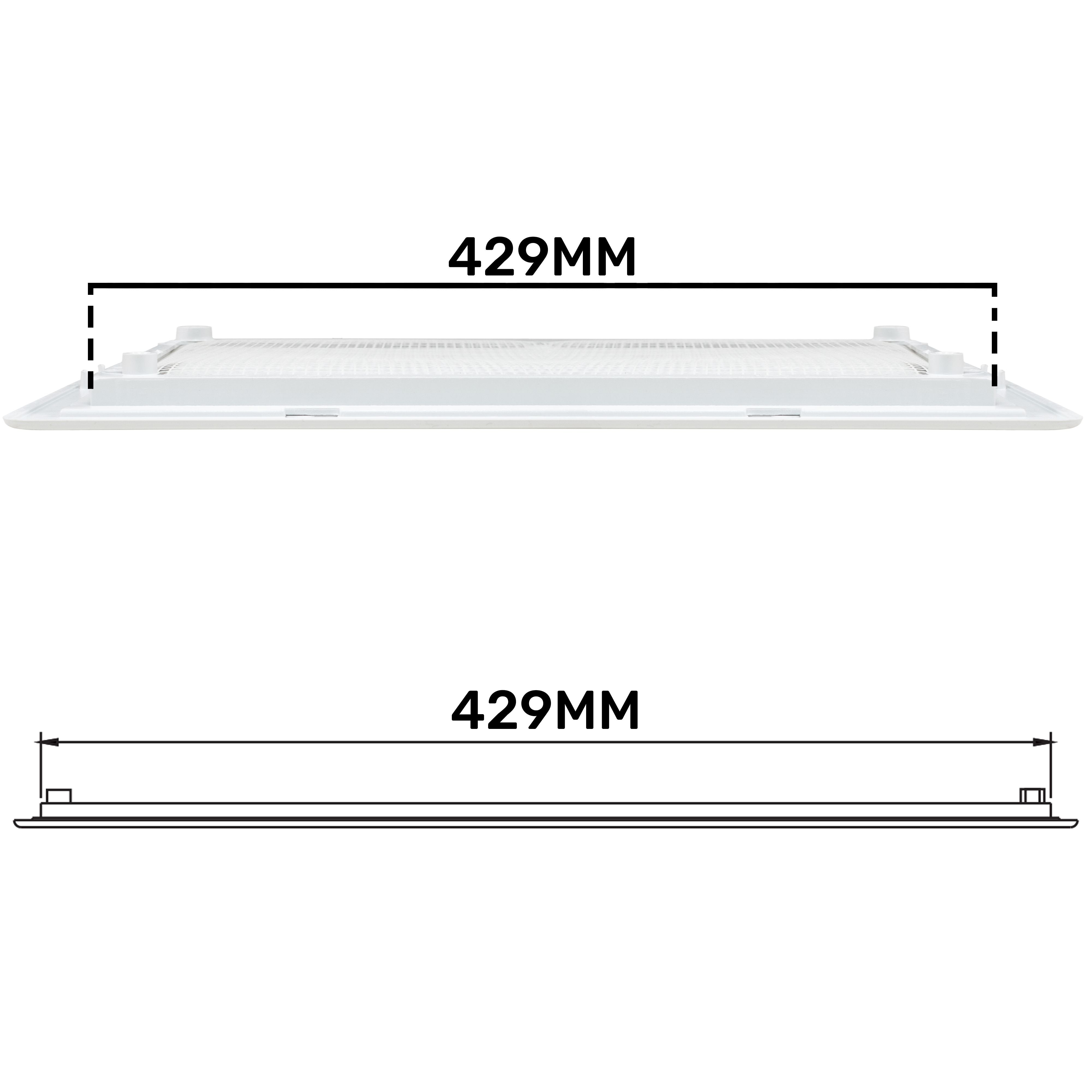 Louvre Vent D/430X110RW Classic 430mm X 110mm with Fly Screen