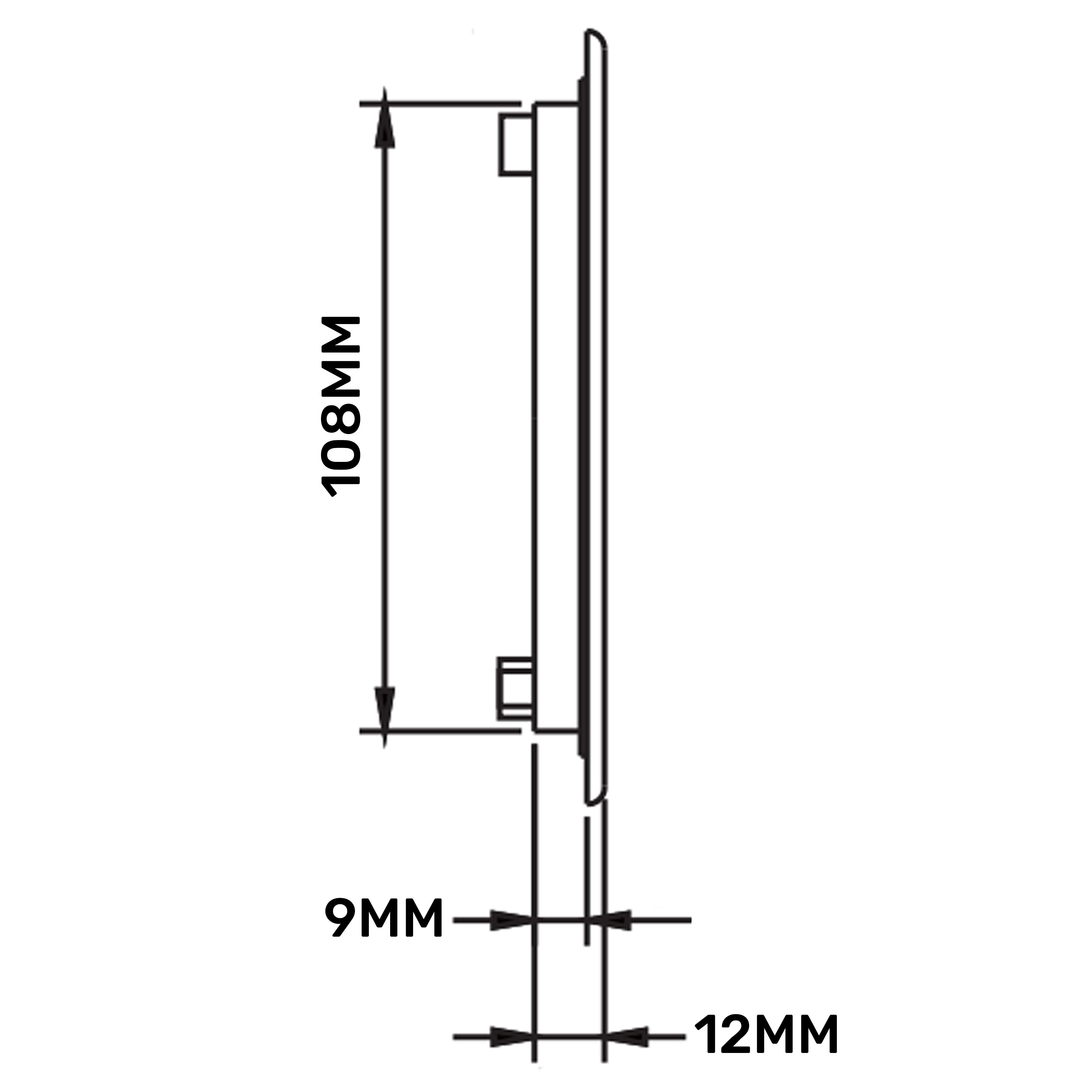 Louvre Vent D/430X110RW Classic 430mm X 110mm with Fly Screen