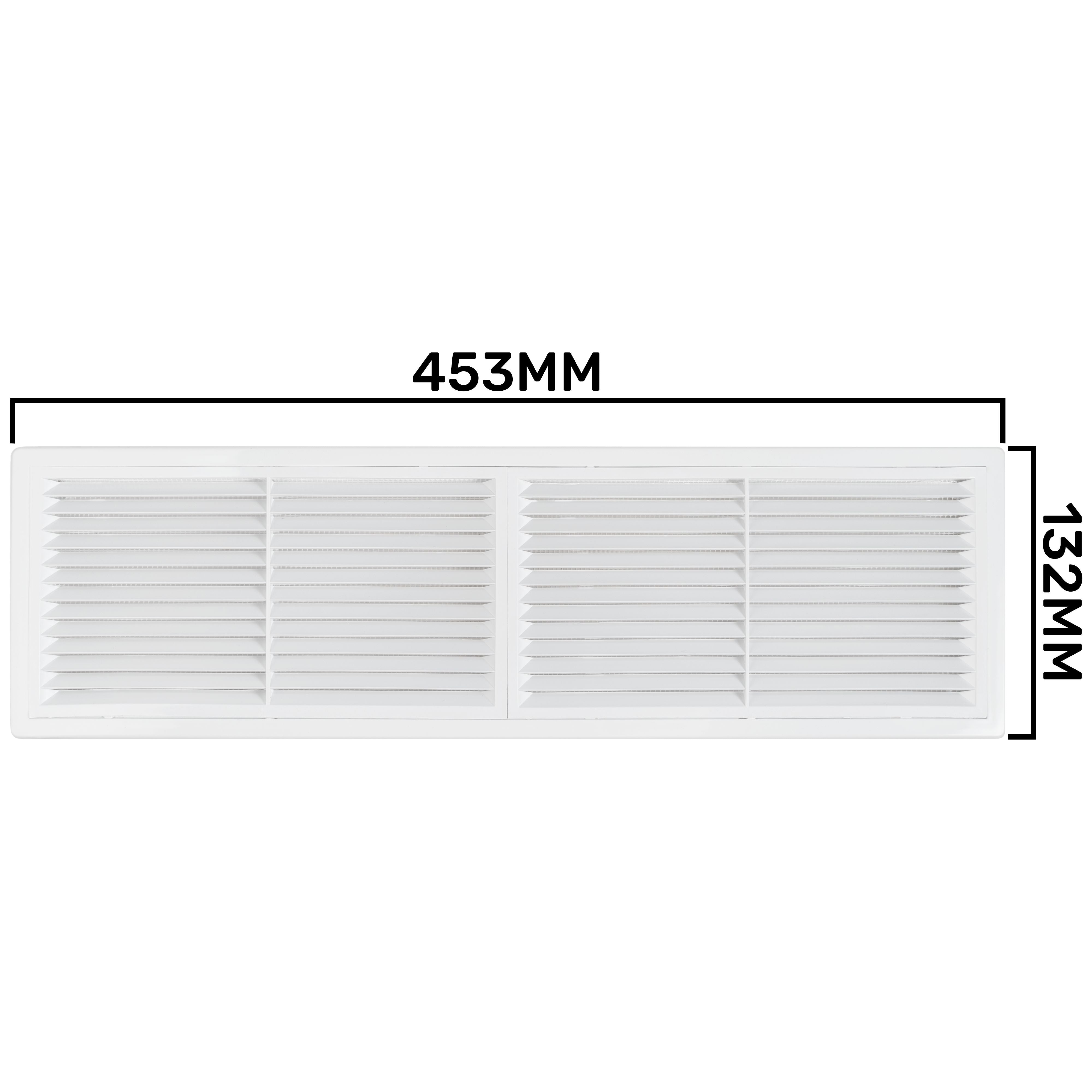 Louvre Vent D/430X110RW Classic 430mm X 110mm with Fly Screen