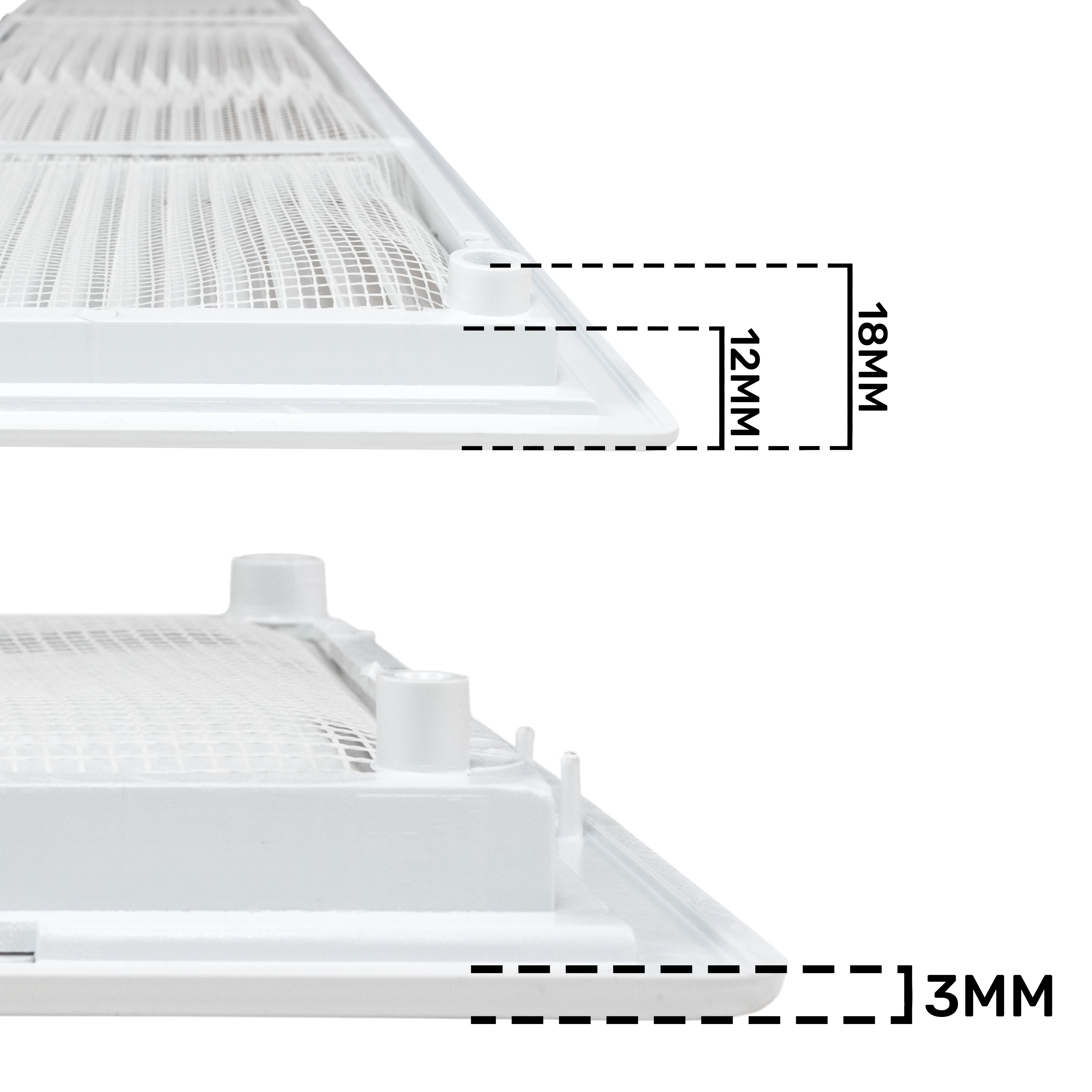 Louvre Vent D/430X110RW Classic 430mm X 110mm with Fly Screen