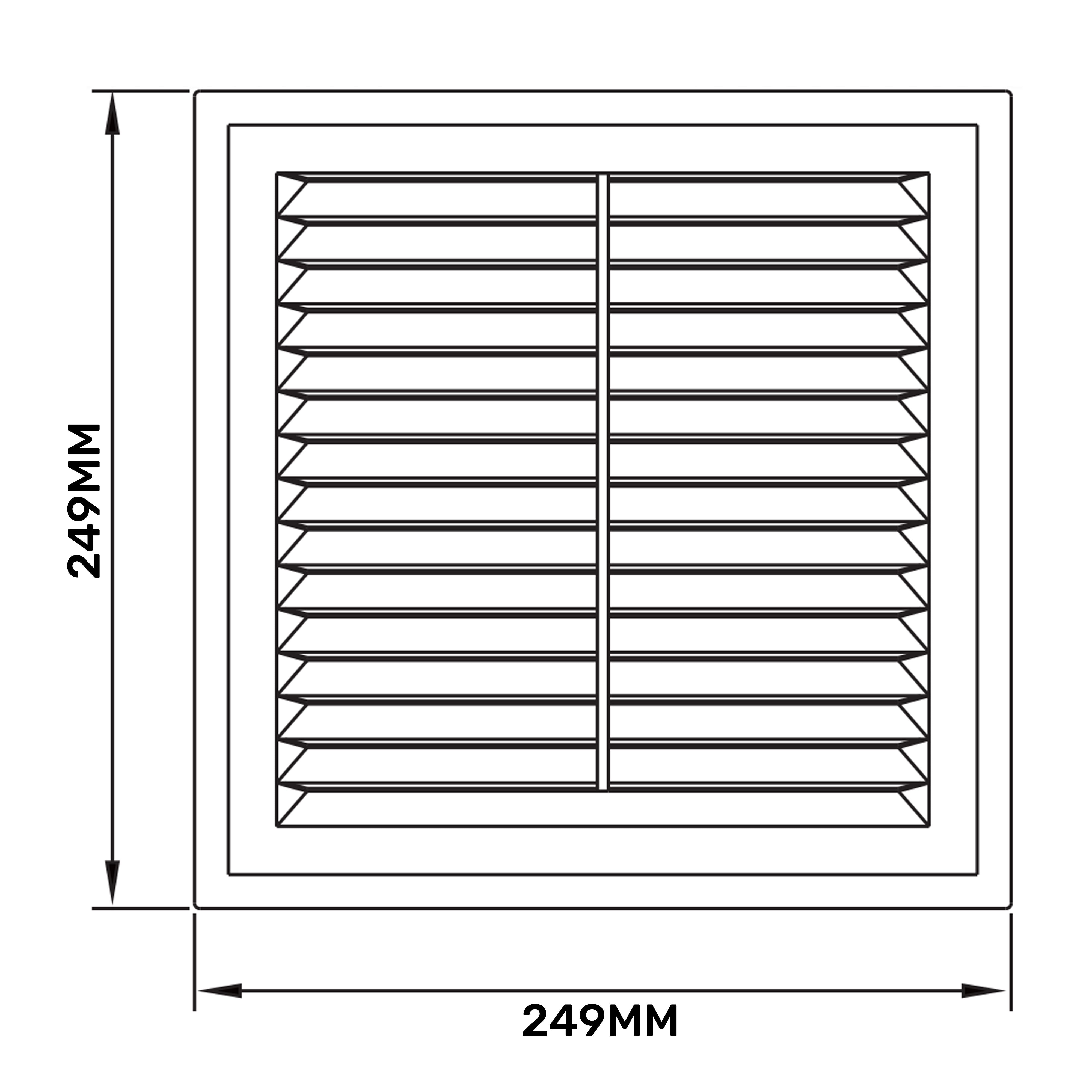 Louvre Vent D/250RW Classic 250mm