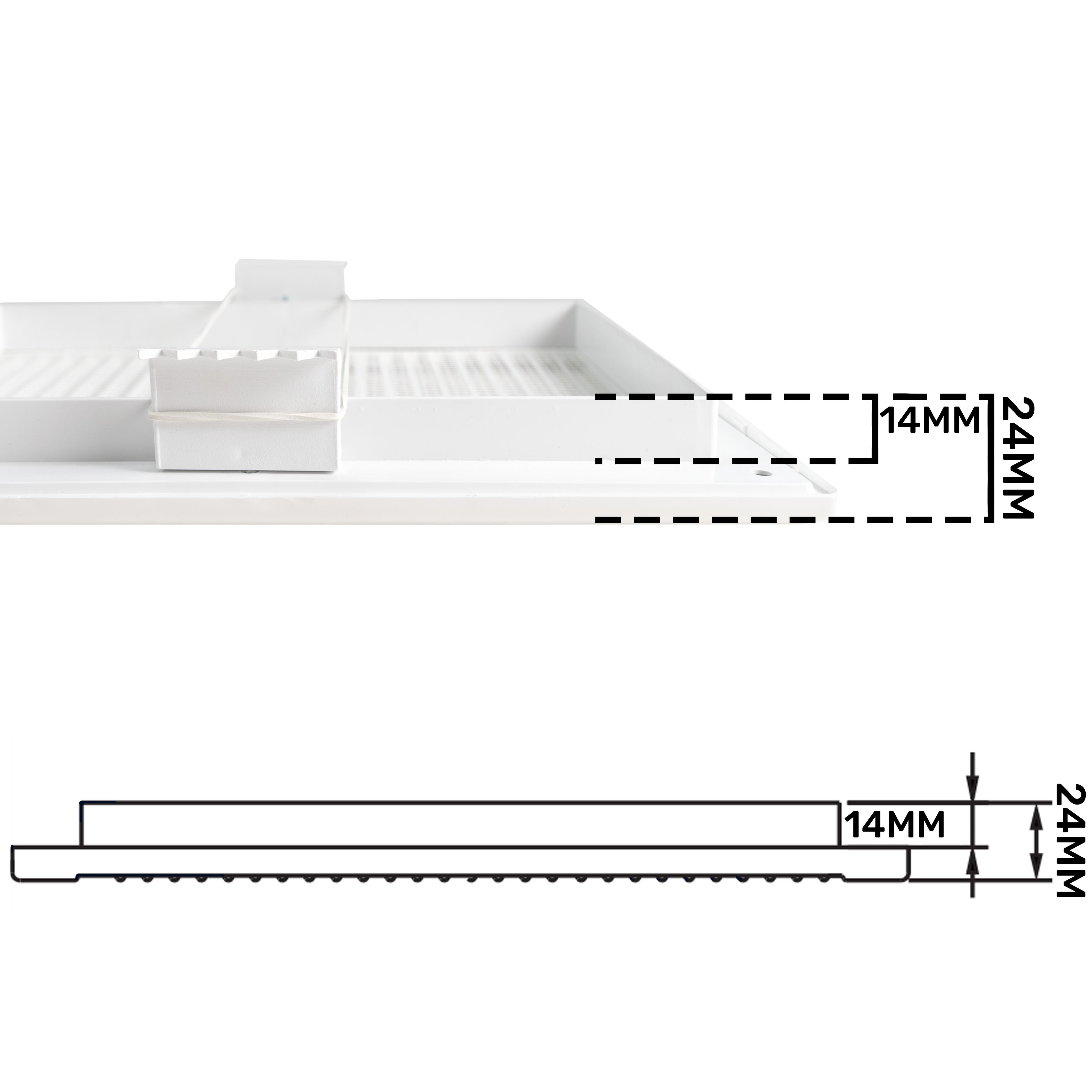 Louvre Vent White DL/140X210 RW LUX With Fly Mesh