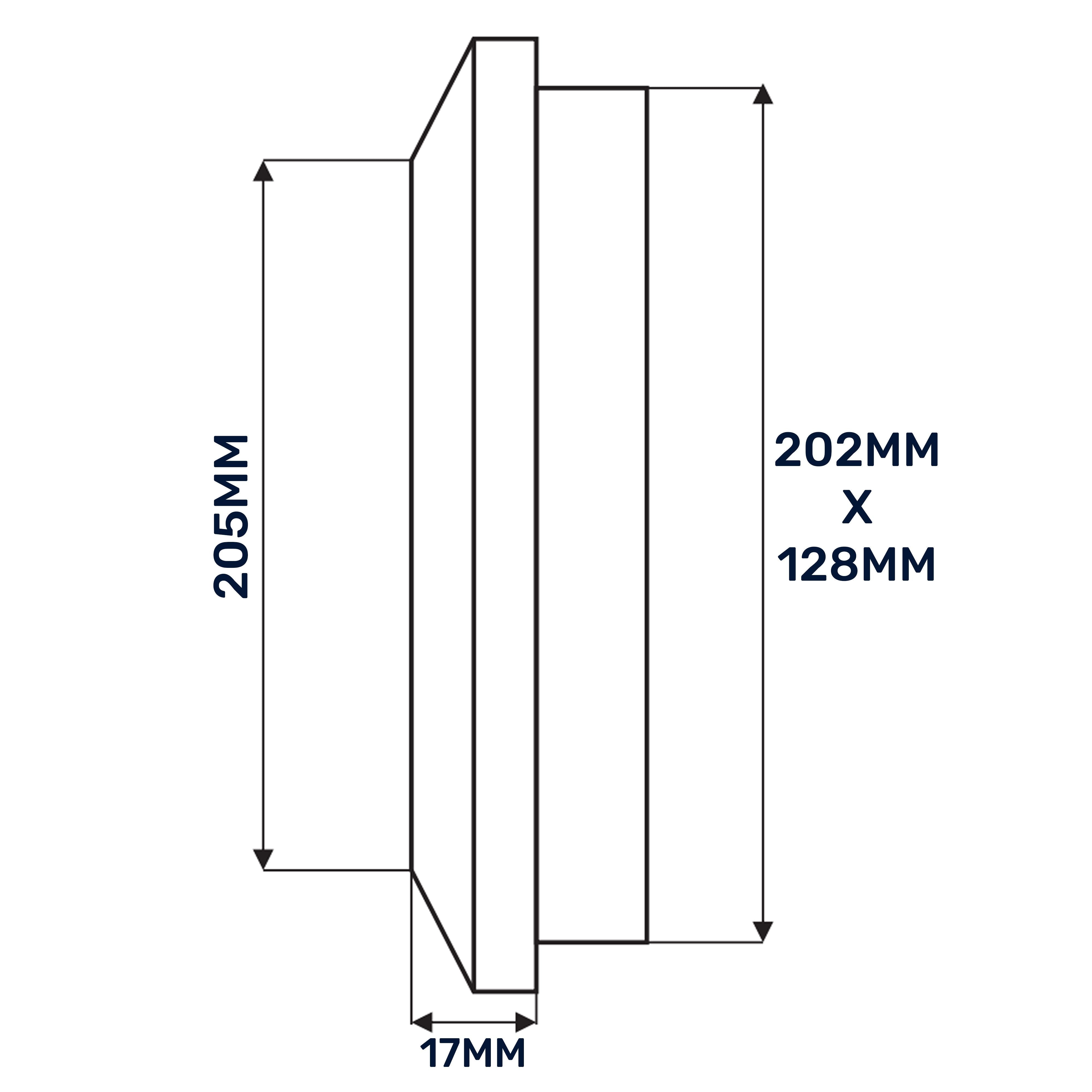 Louvre Vent Duo Smart 140/210 140mm X 210mm With Fly Mesh