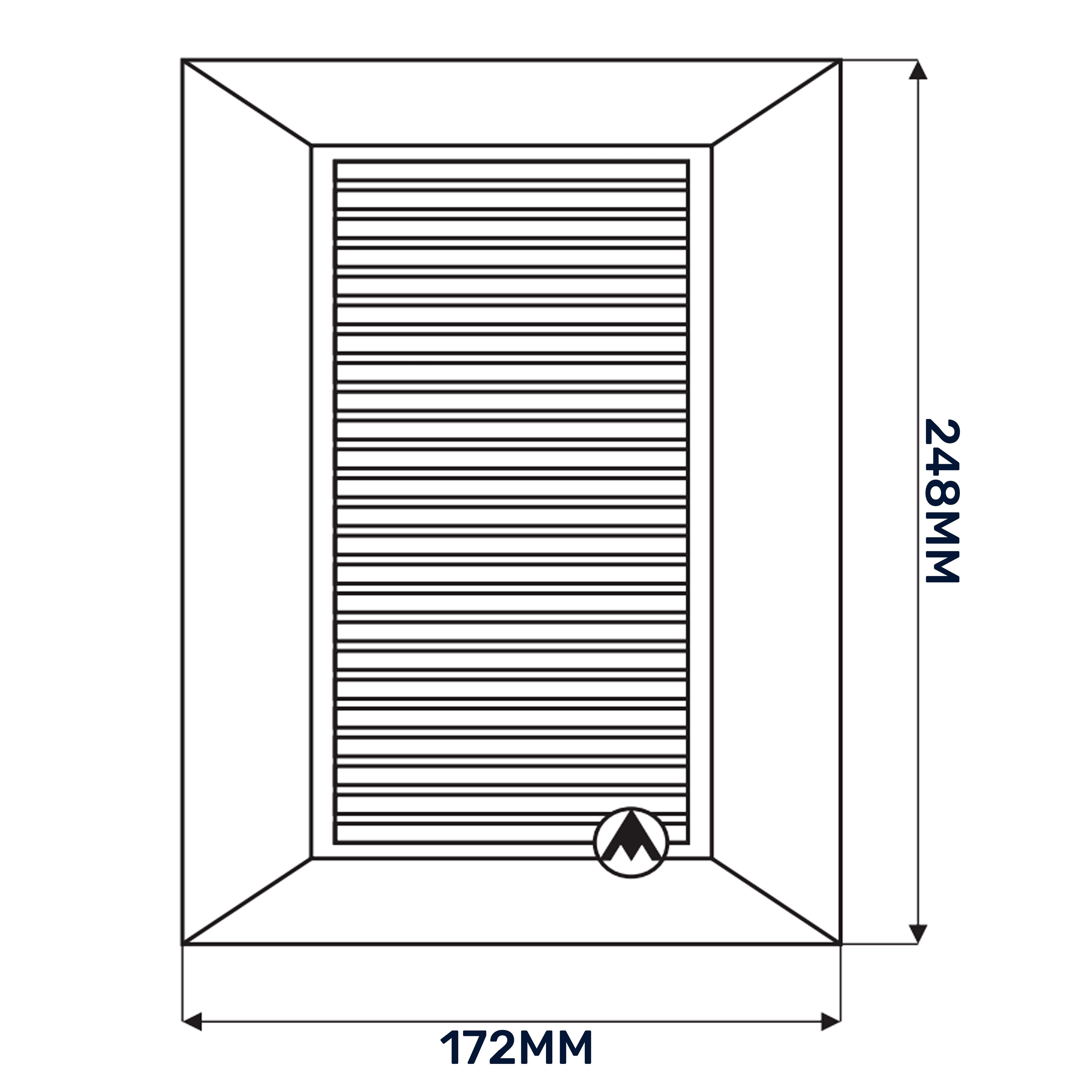 Louvre Vent Duo Smart 140/210 140mm X 210mm With Fly Mesh