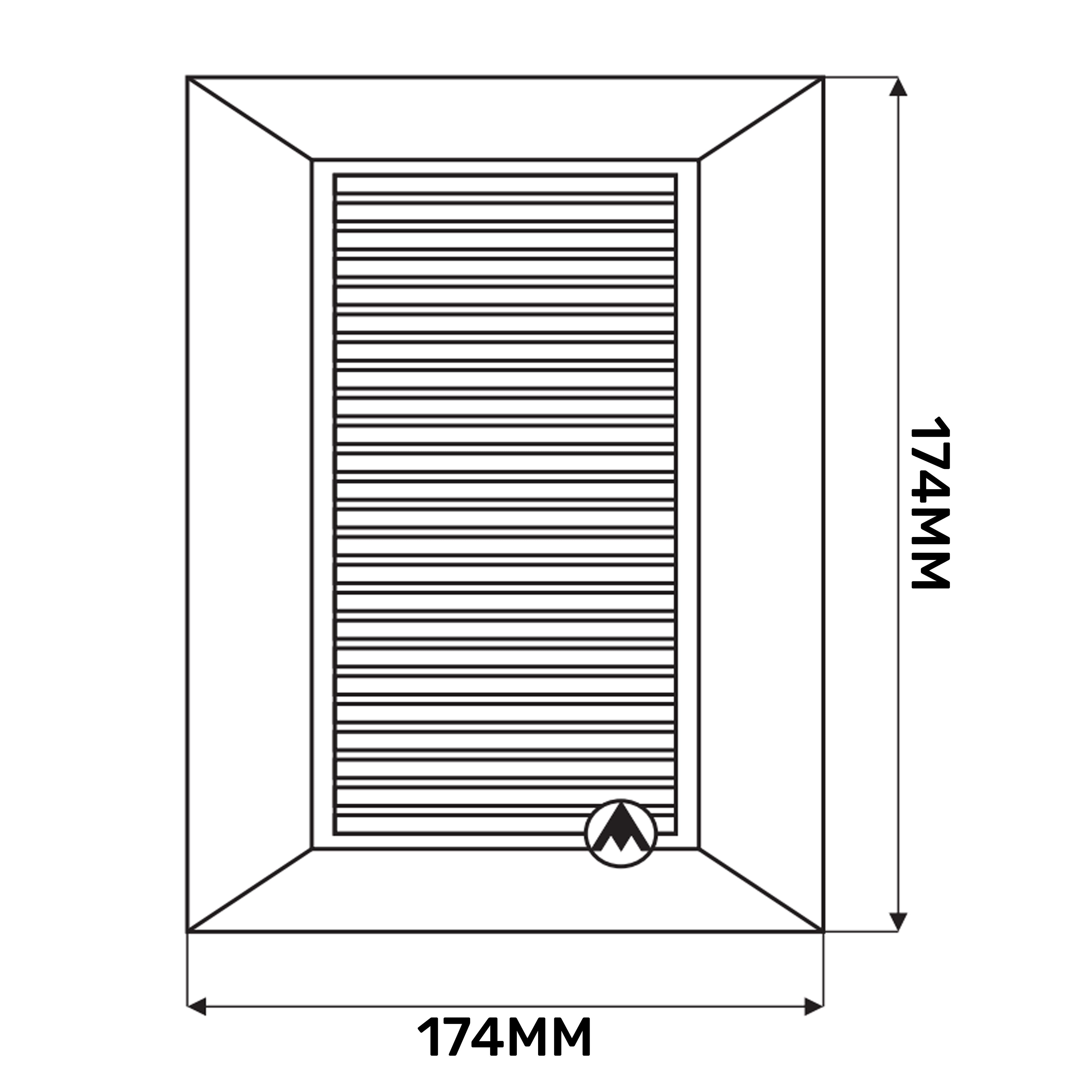 Louvre Vent White Duo Smart 135G 135mm With Fly Mesh