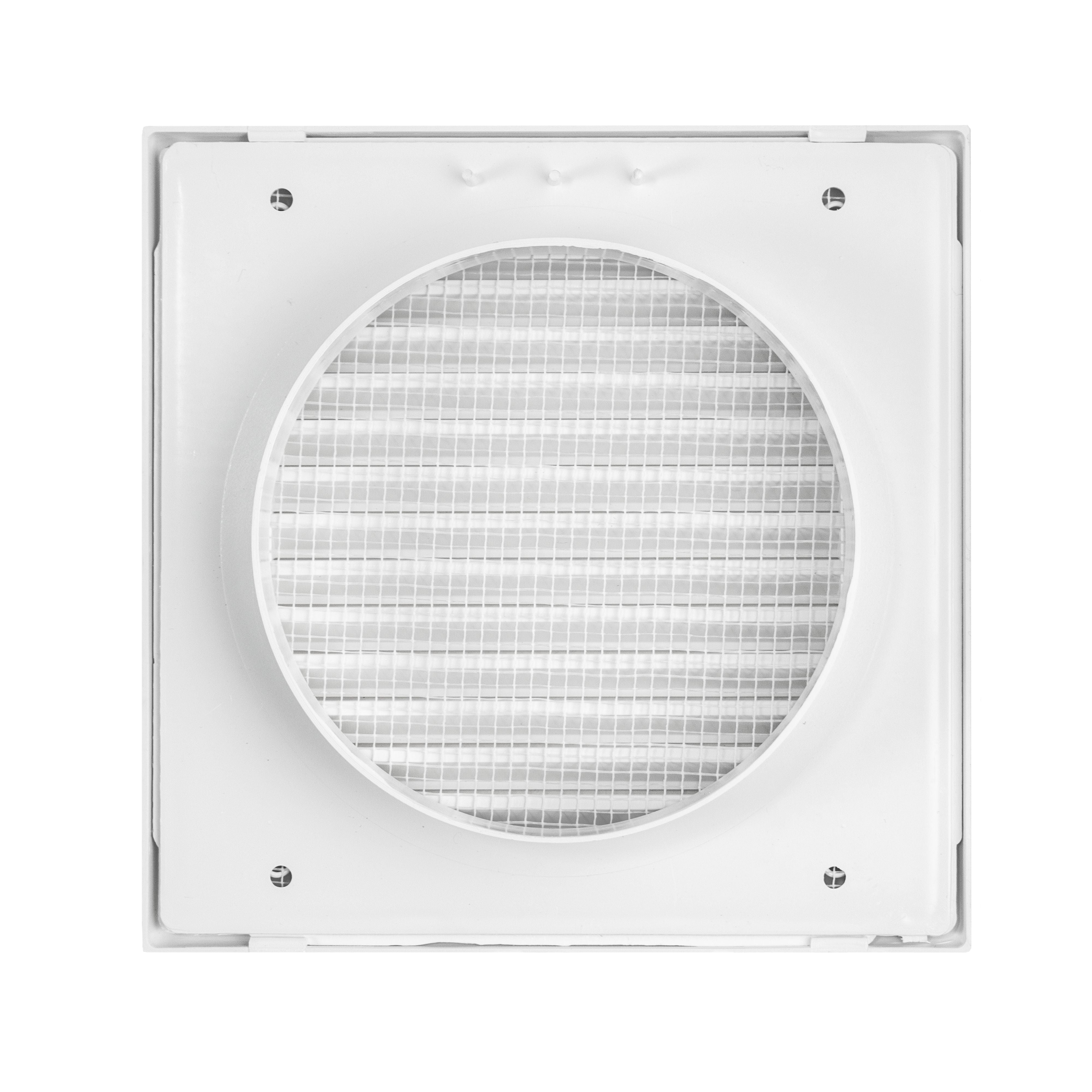 Louvre Vent White Duo Smart 135 fi 100mm With Fly Mesh