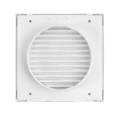 Louvre Vent White Duo Smart 135 fi 100mm With Fly Mesh