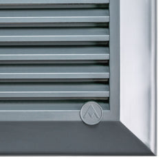 Louvre Vent Graphite Duo Smart 140/210 140mm X 210mm With Fly Mesh