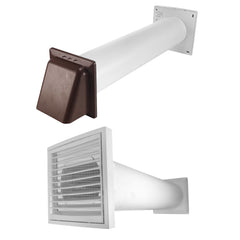 Through Wall Ventilation Kit Louvre Vent VC-KR0153 with Brown External Vent